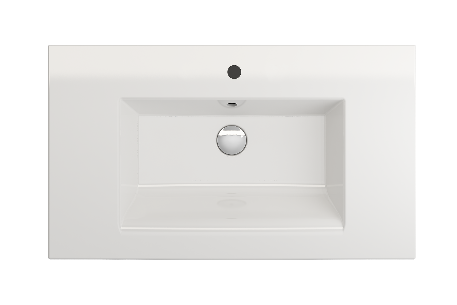 Ravenna Wall-Mounted Sink Fireclay 32.25 in. 1-Hole with Overflow 1113
