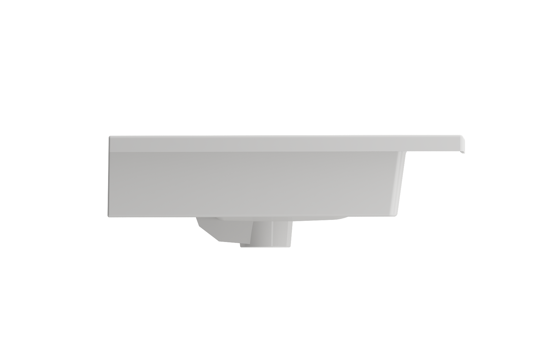 Ravenna Wall-Mounted Sink Fireclay 32.25 in. 3-Hole with Overflow 1113