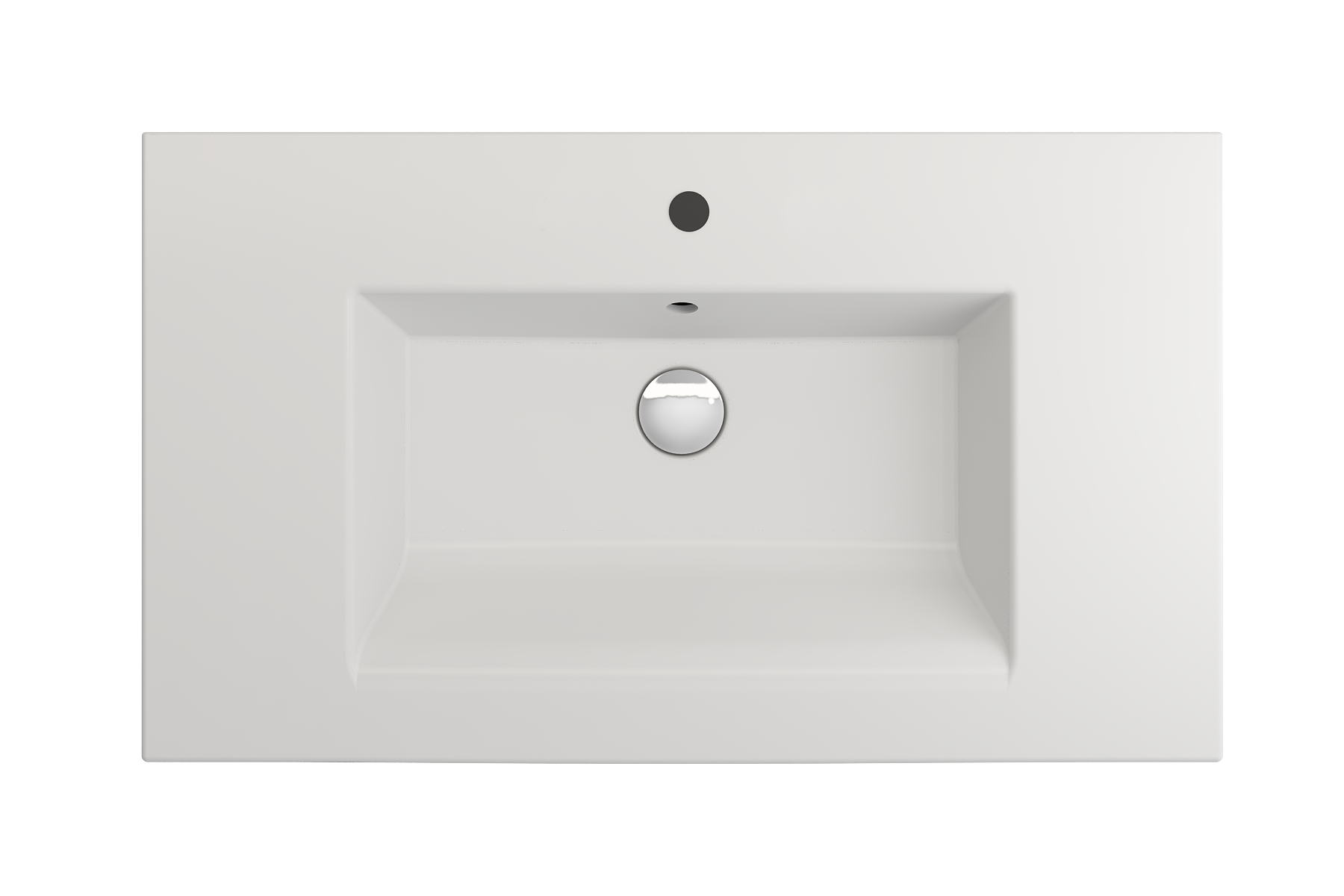 Ravenna Wall-Mounted Sink Fireclay 32.25 in. 1-Hole with Overflow 1113