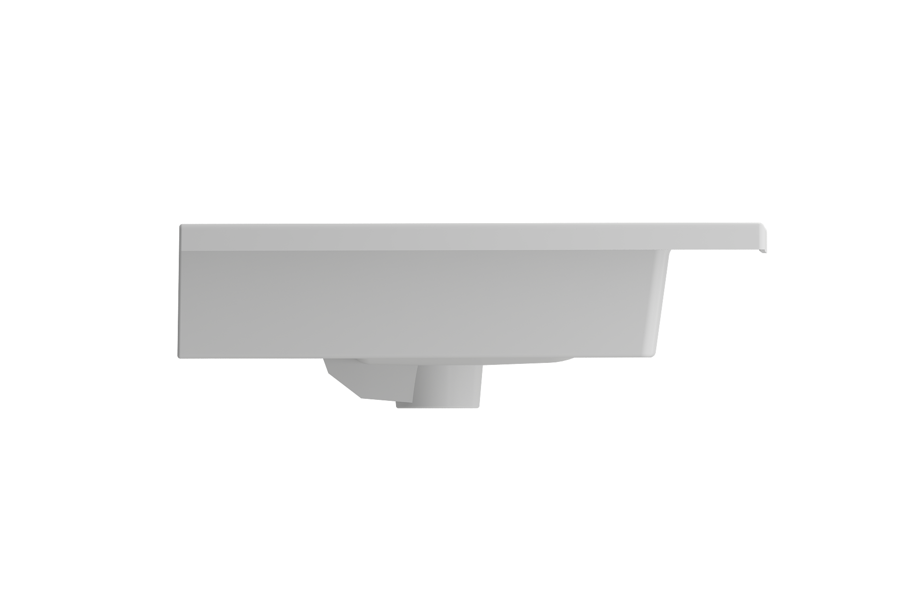 Ravenna Wall-Mounted Sink Fireclay 32.25 in. 3-Hole with Overflow 1113