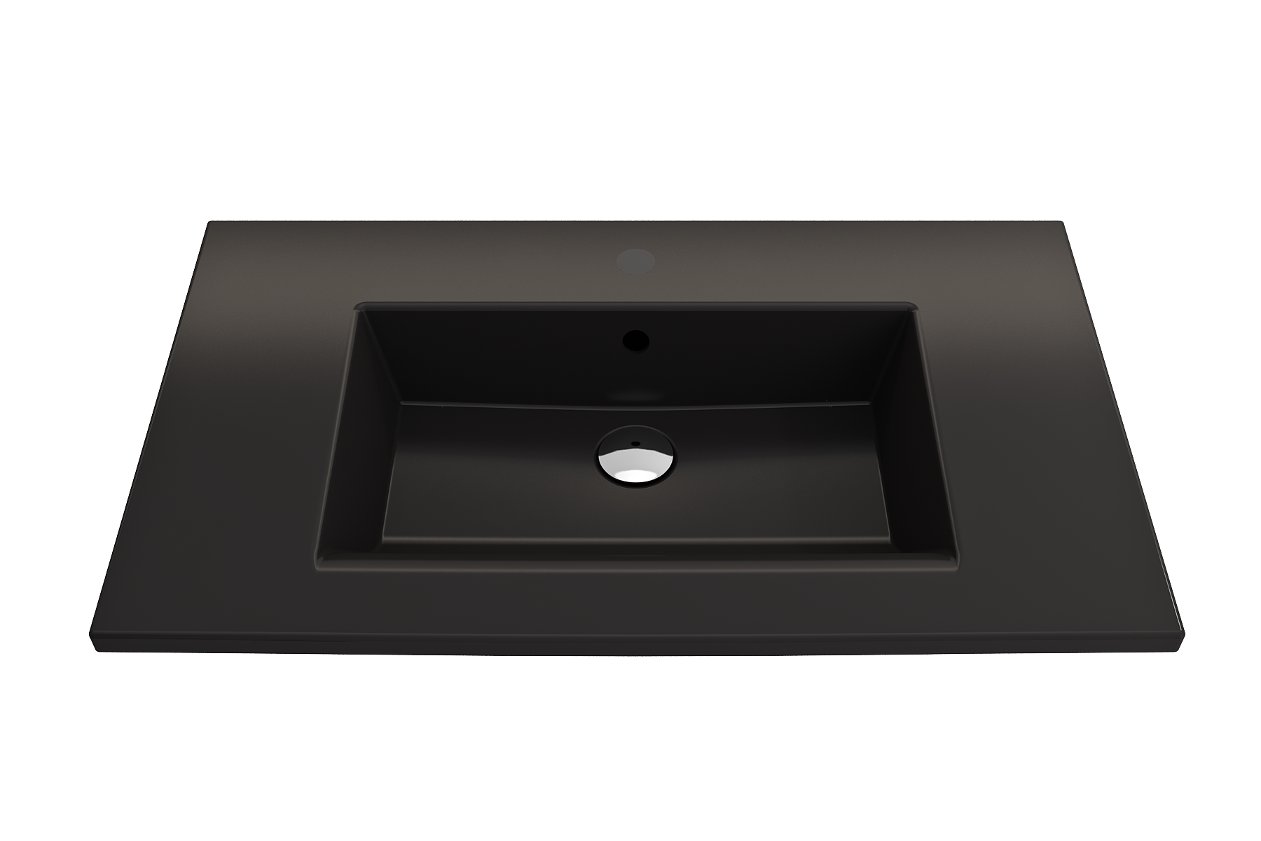 Ravenna Wall-Mounted Sink Fireclay 32.25 in. 1-Hole with Overflow 1113