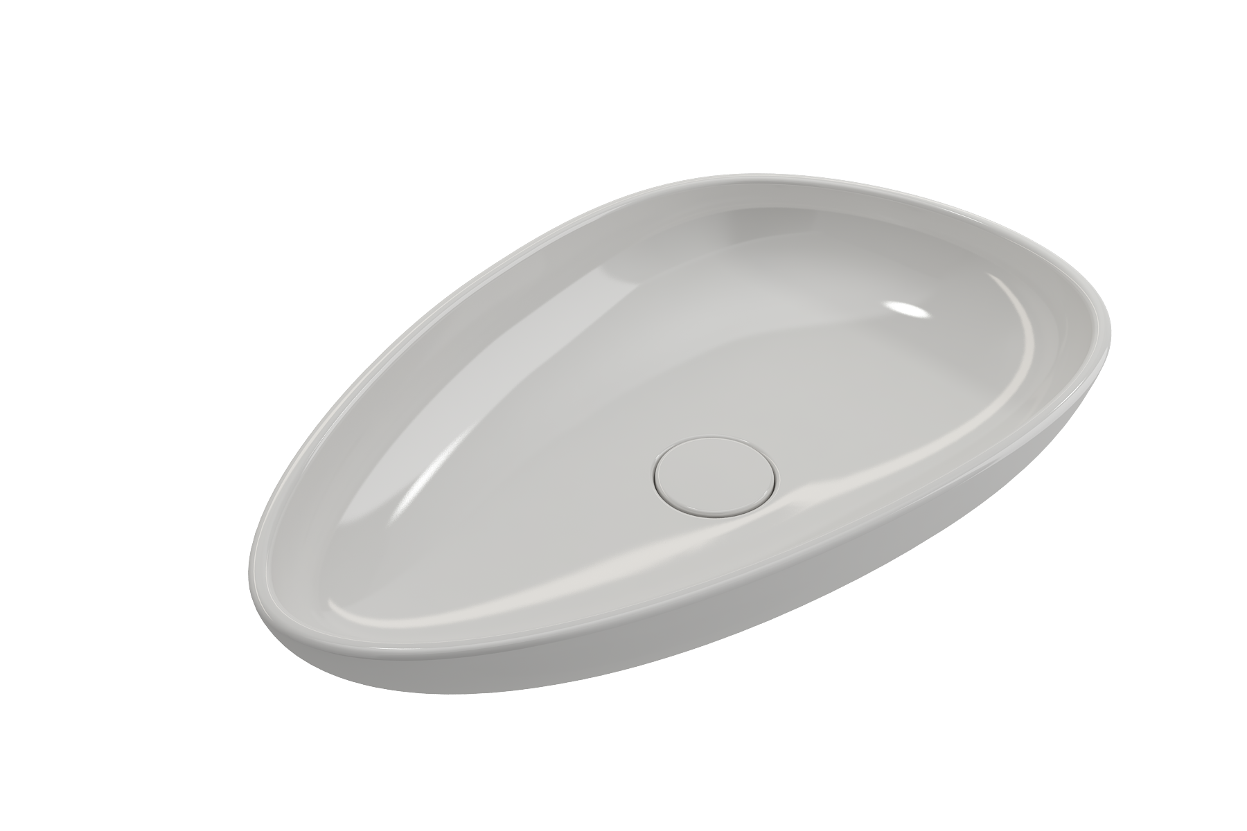 Etna Vessel Fireclay 23.25 in. with Matching Drain Cover 1114