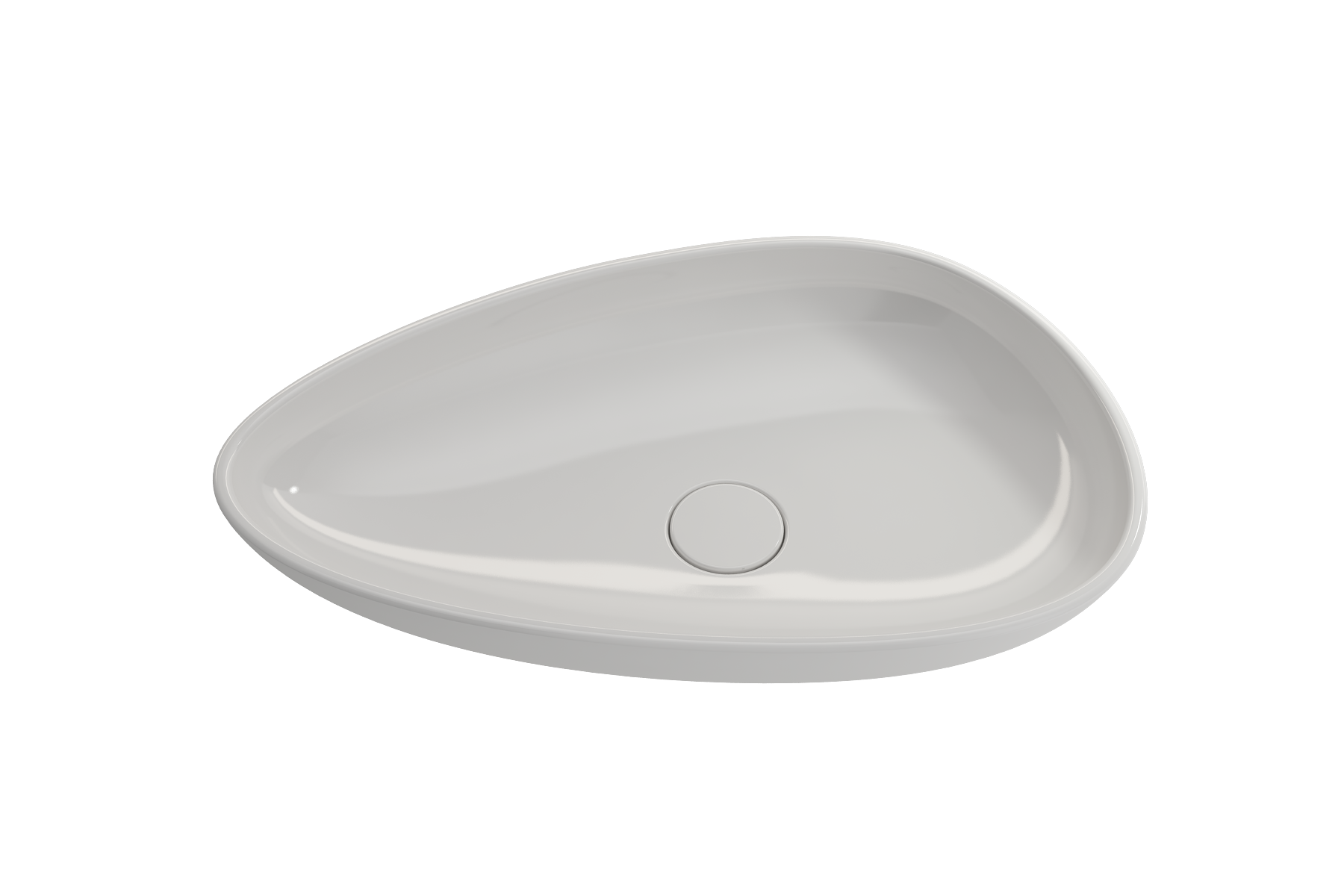 Etna Vessel Fireclay 23.25 in. with Matching Drain Cover 1114