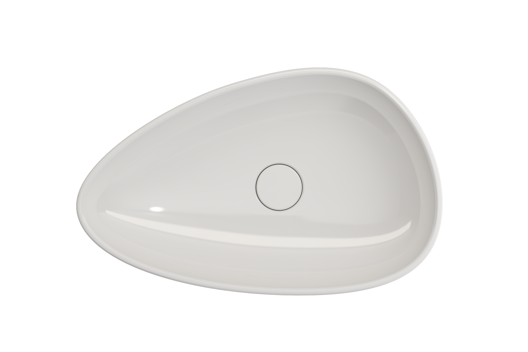 Etna Vessel Fireclay 23.25 in. with Matching Drain Cover 1114