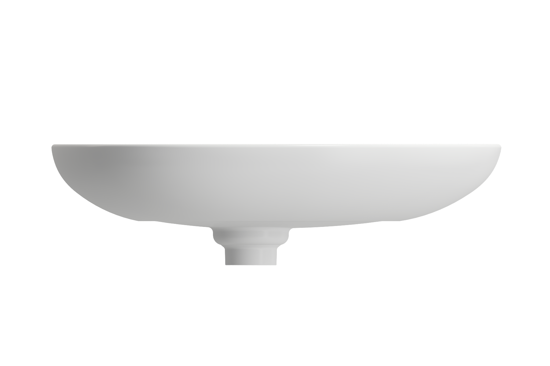 Etna Vessel Fireclay 23.25 in. with Matching Drain Cover 1114