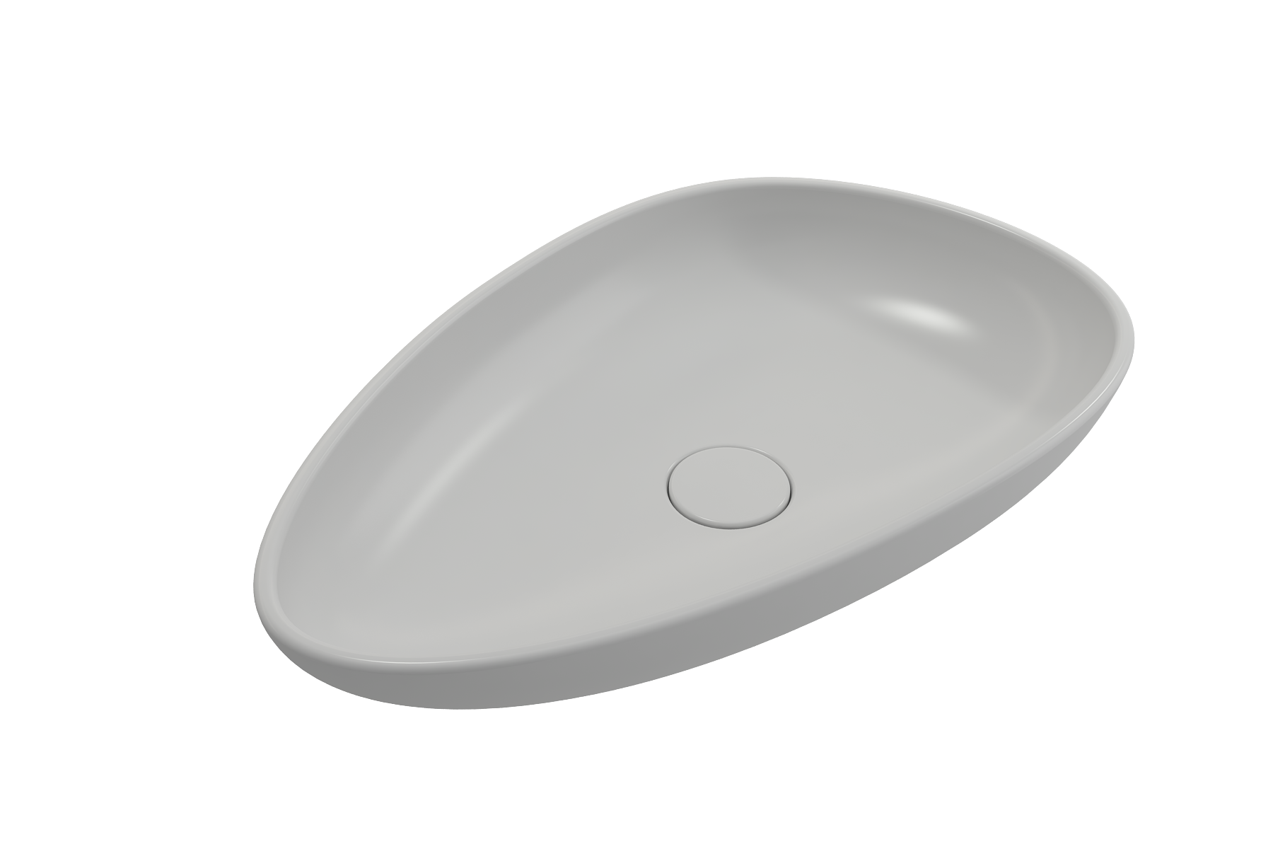 Etna Vessel Fireclay 23.25 in. with Matching Drain Cover 1114