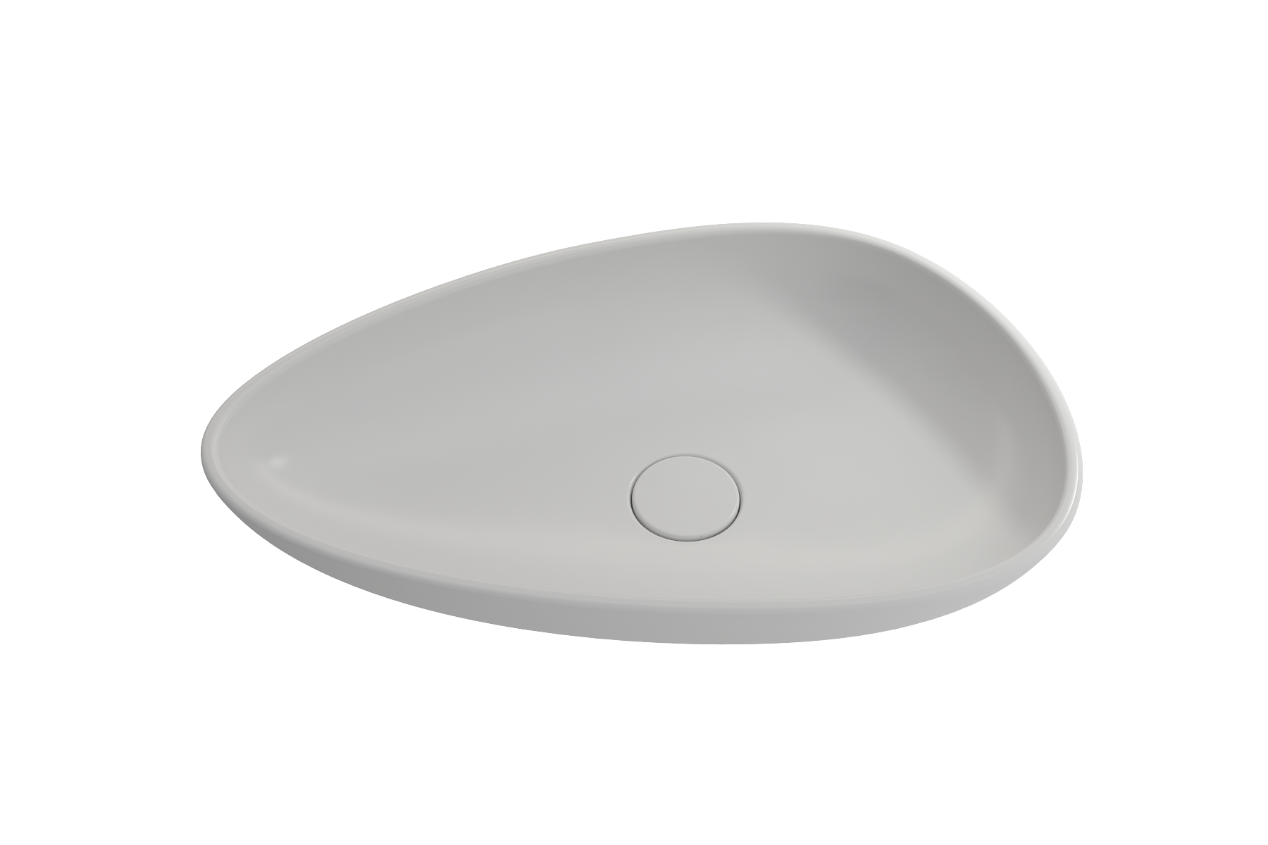 Etna Vessel Fireclay 23.25 in. with Matching Drain Cover 1114