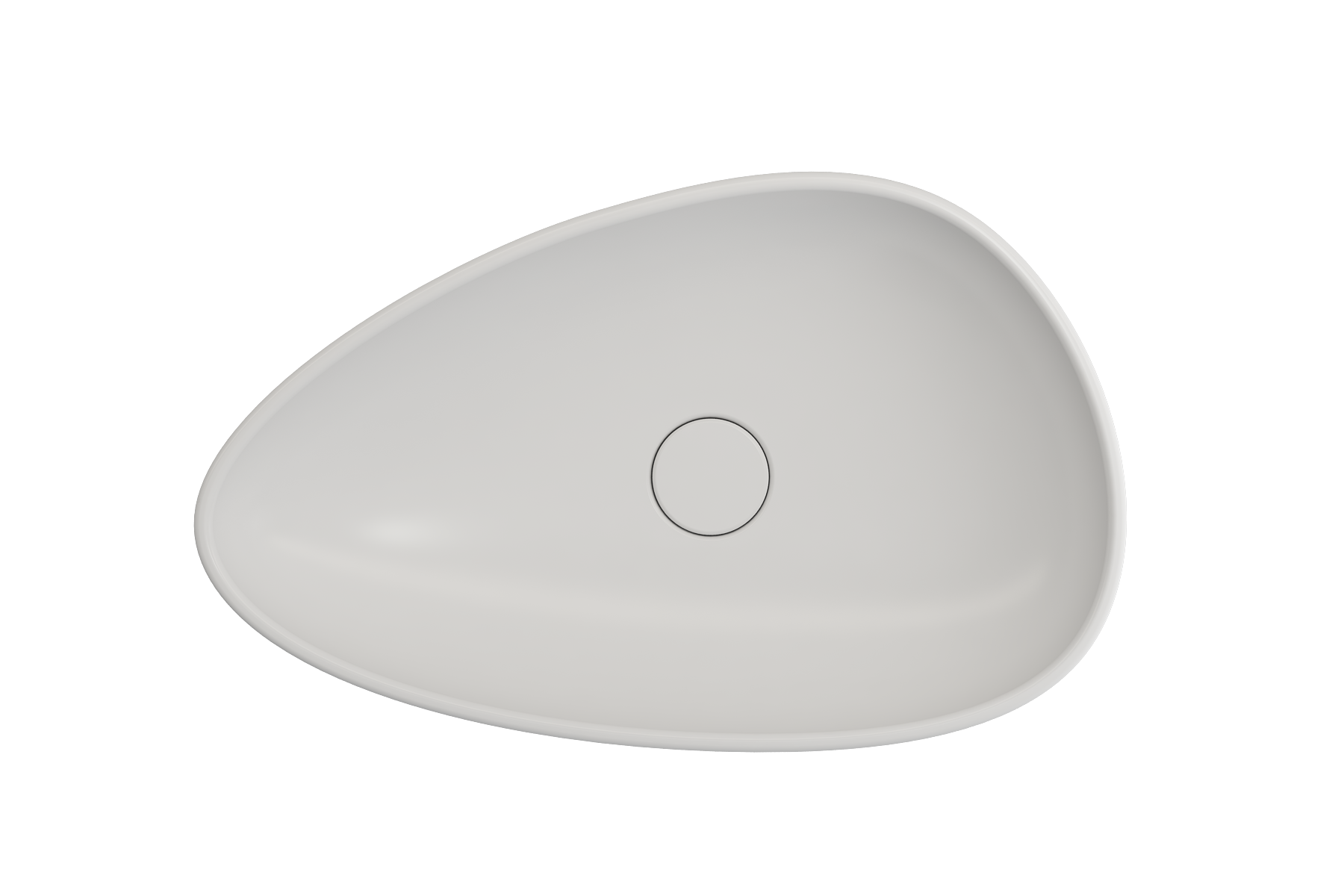 Etna Vessel Fireclay 23.25 in. with Matching Drain Cover 1114