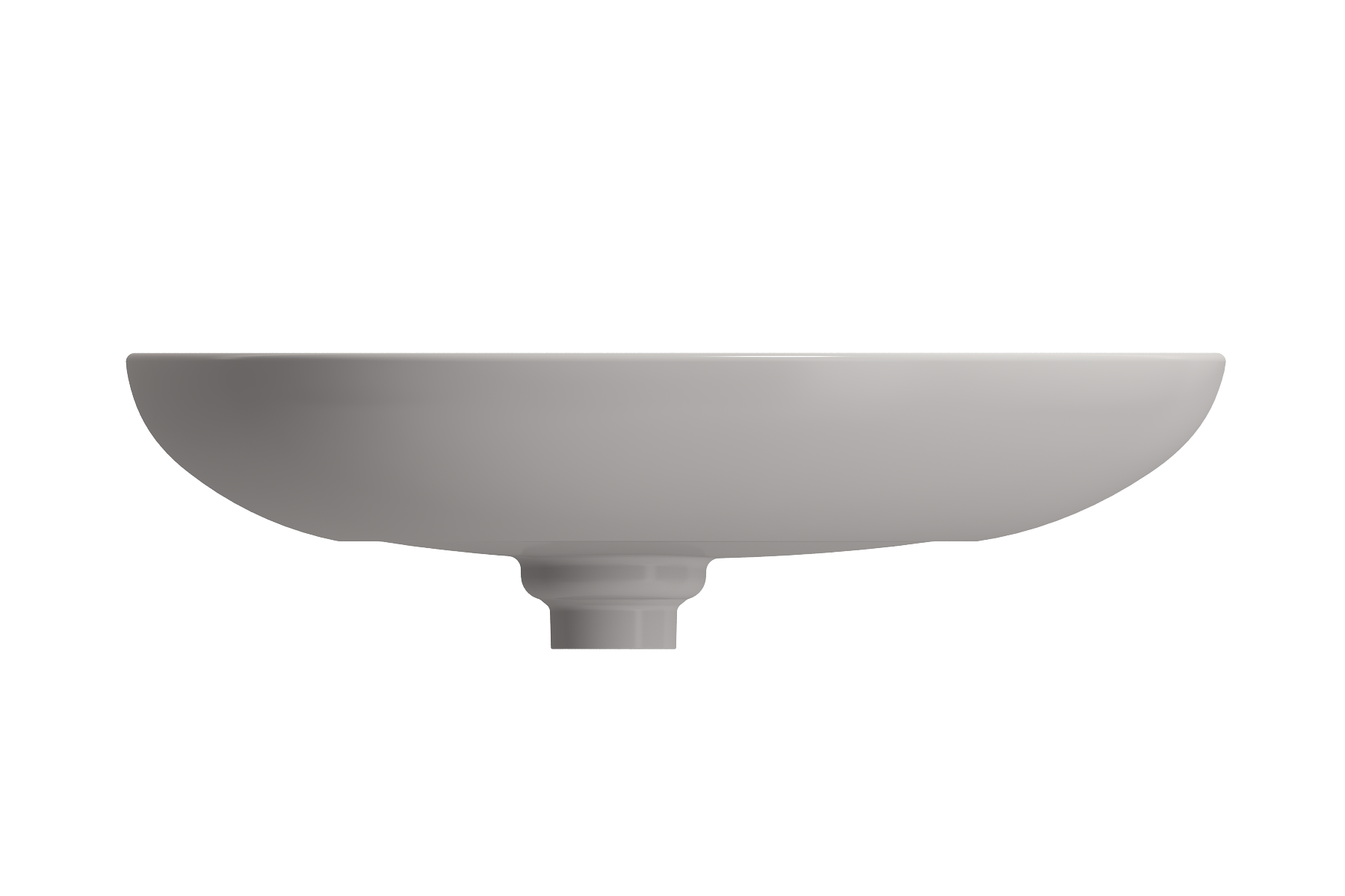 Etna Vessel Fireclay 23.25 in. with Matching Drain Cover 1114