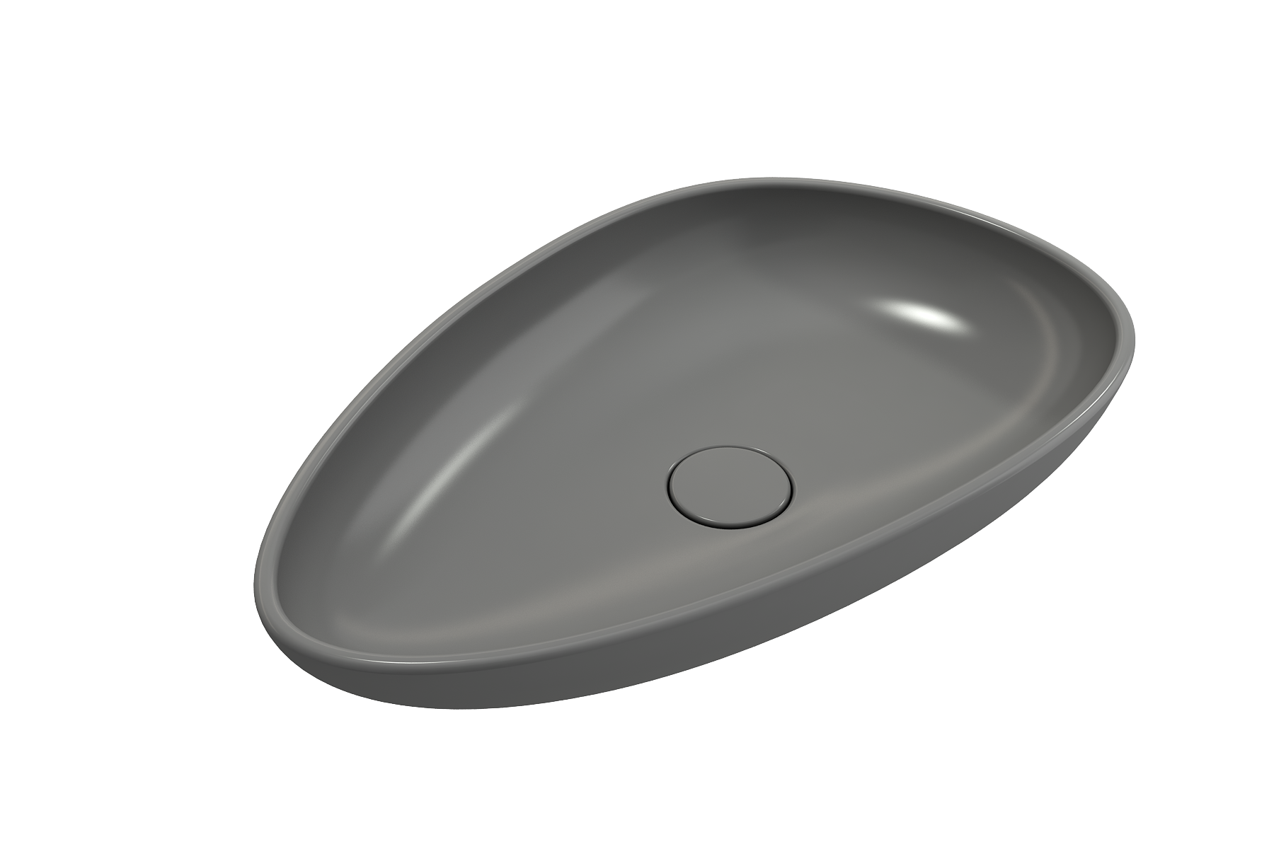 Etna Vessel Fireclay 23.25 in. with Matching Drain Cover 1114