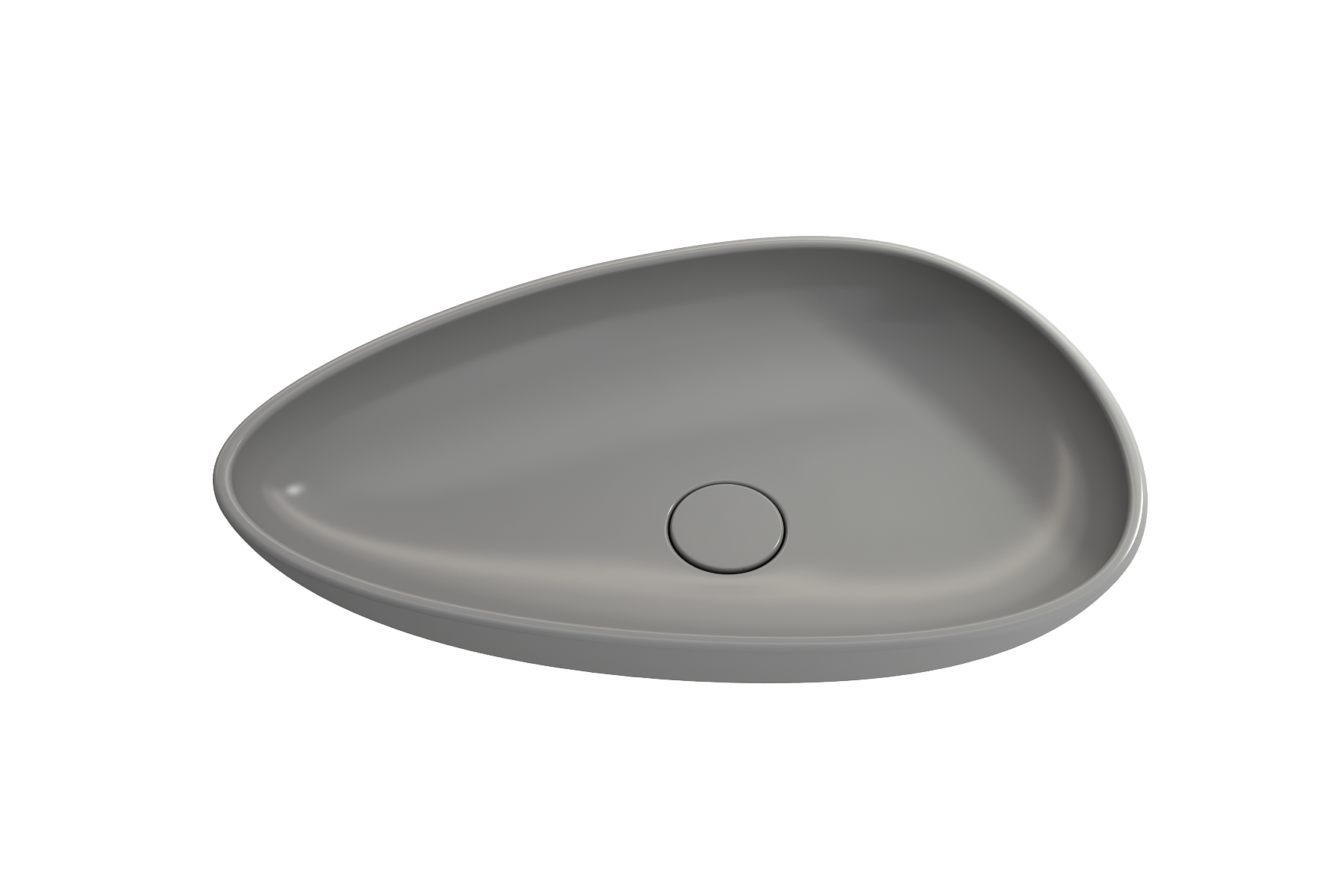 Etna Vessel Fireclay 23.25 in. with Matching Drain Cover 1114