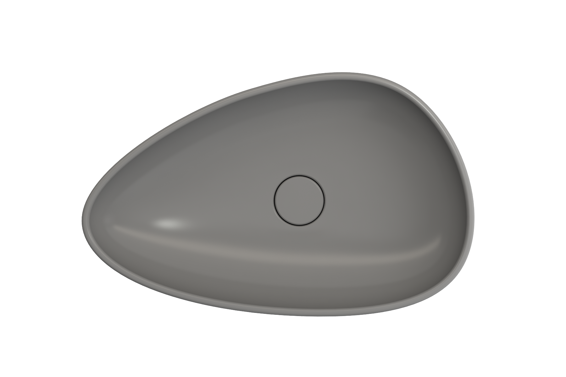 Etna Vessel Fireclay 23.25 in. with Matching Drain Cover 1114