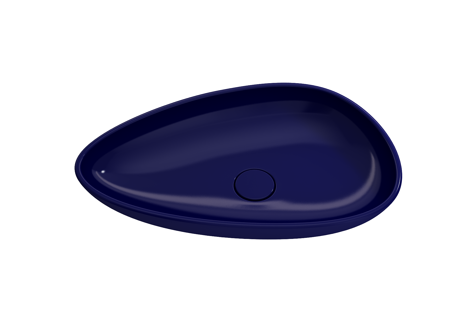 Etna Vessel Fireclay 23.25 in. with Matching Drain Cover 1114