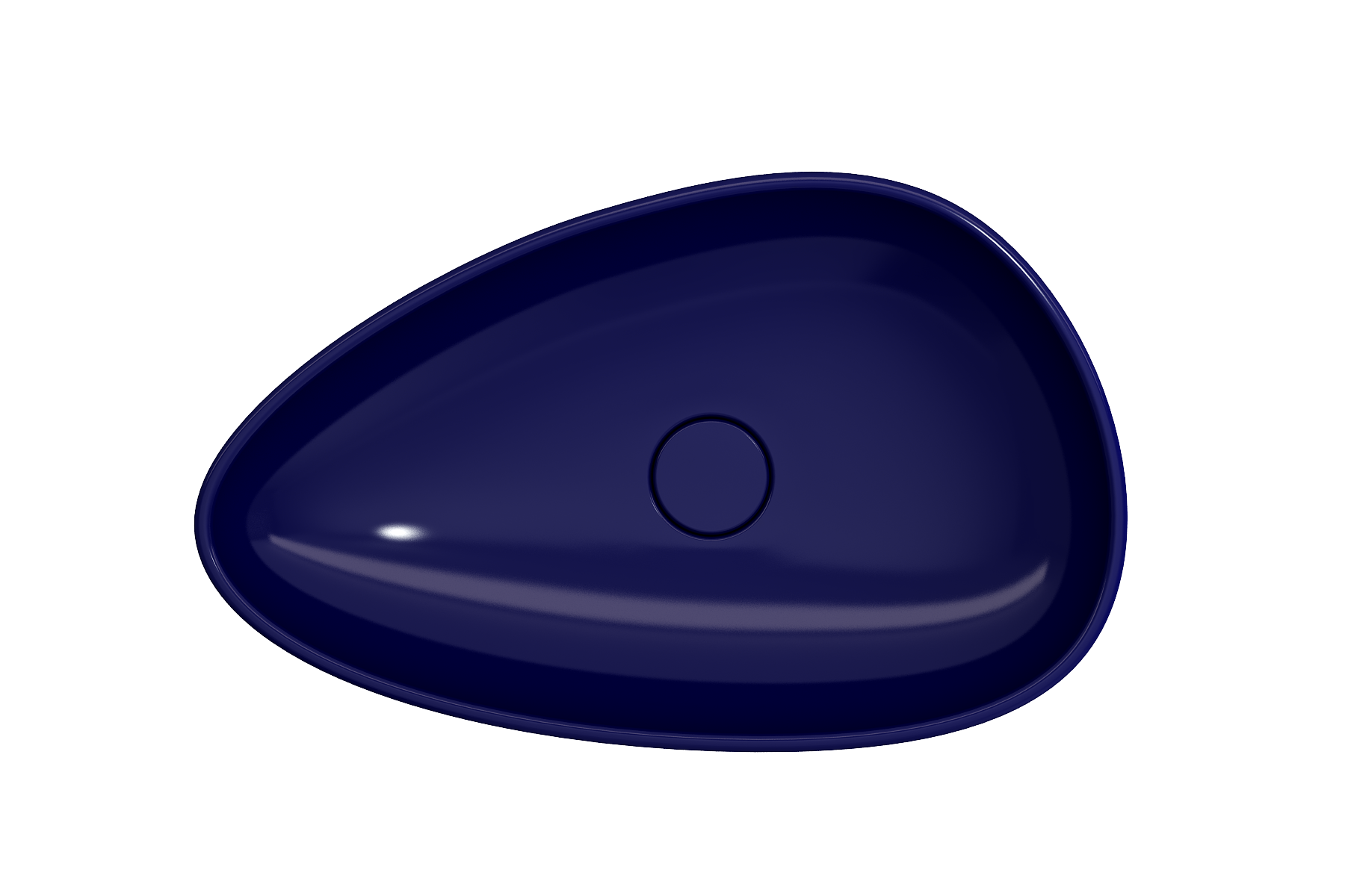 Etna Vessel Fireclay 23.25 in. with Matching Drain Cover 1114