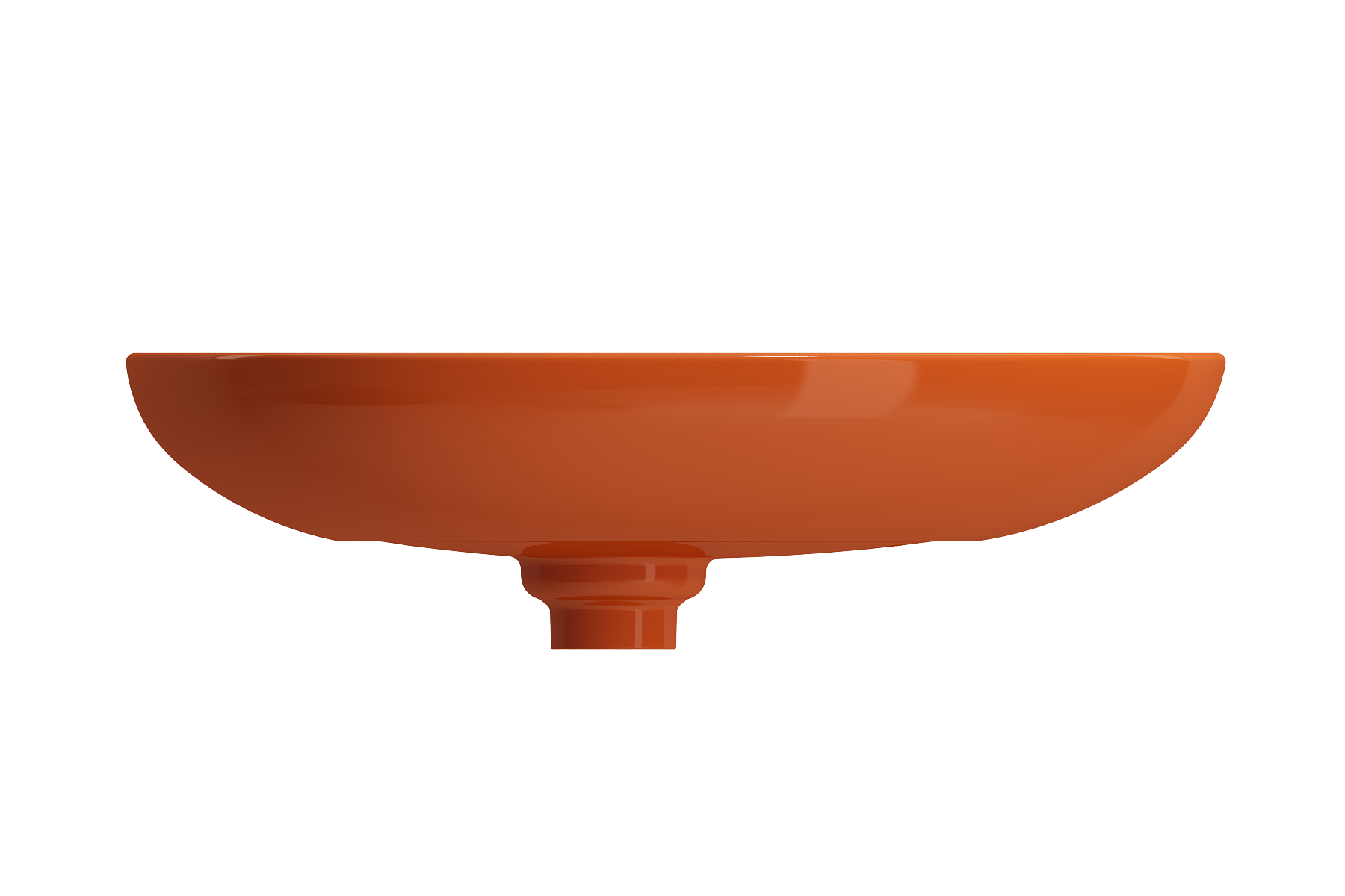 Etna Vessel Fireclay 23.25 in. with Matching Drain Cover 1114