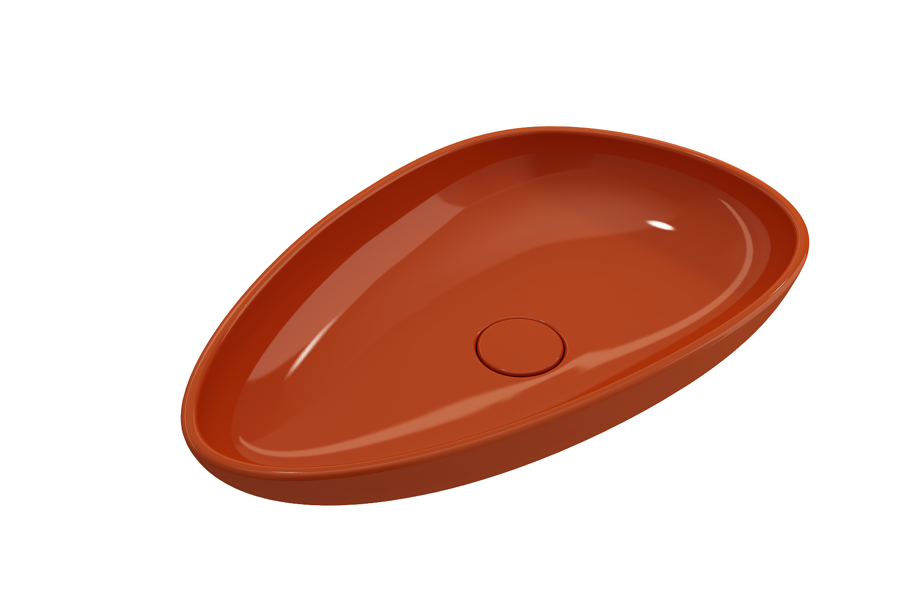 Etna Vessel Fireclay 23.25 in. with Matching Drain Cover 1114
