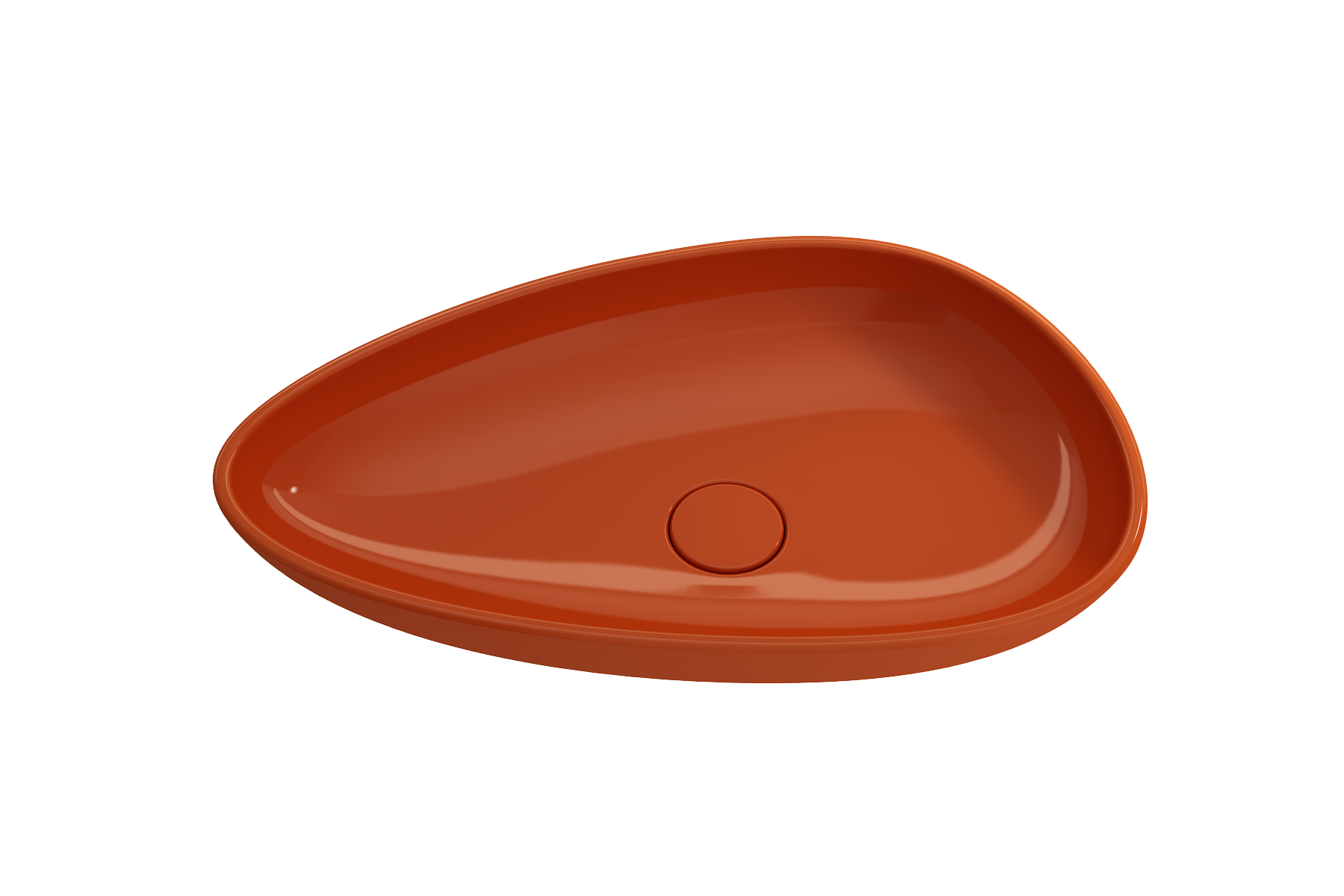 Etna Vessel Fireclay 23.25 in. with Matching Drain Cover 1114