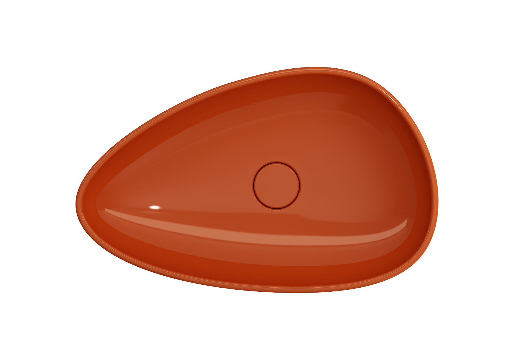 Etna Vessel Fireclay 23.25 in. with Matching Drain Cover 1114