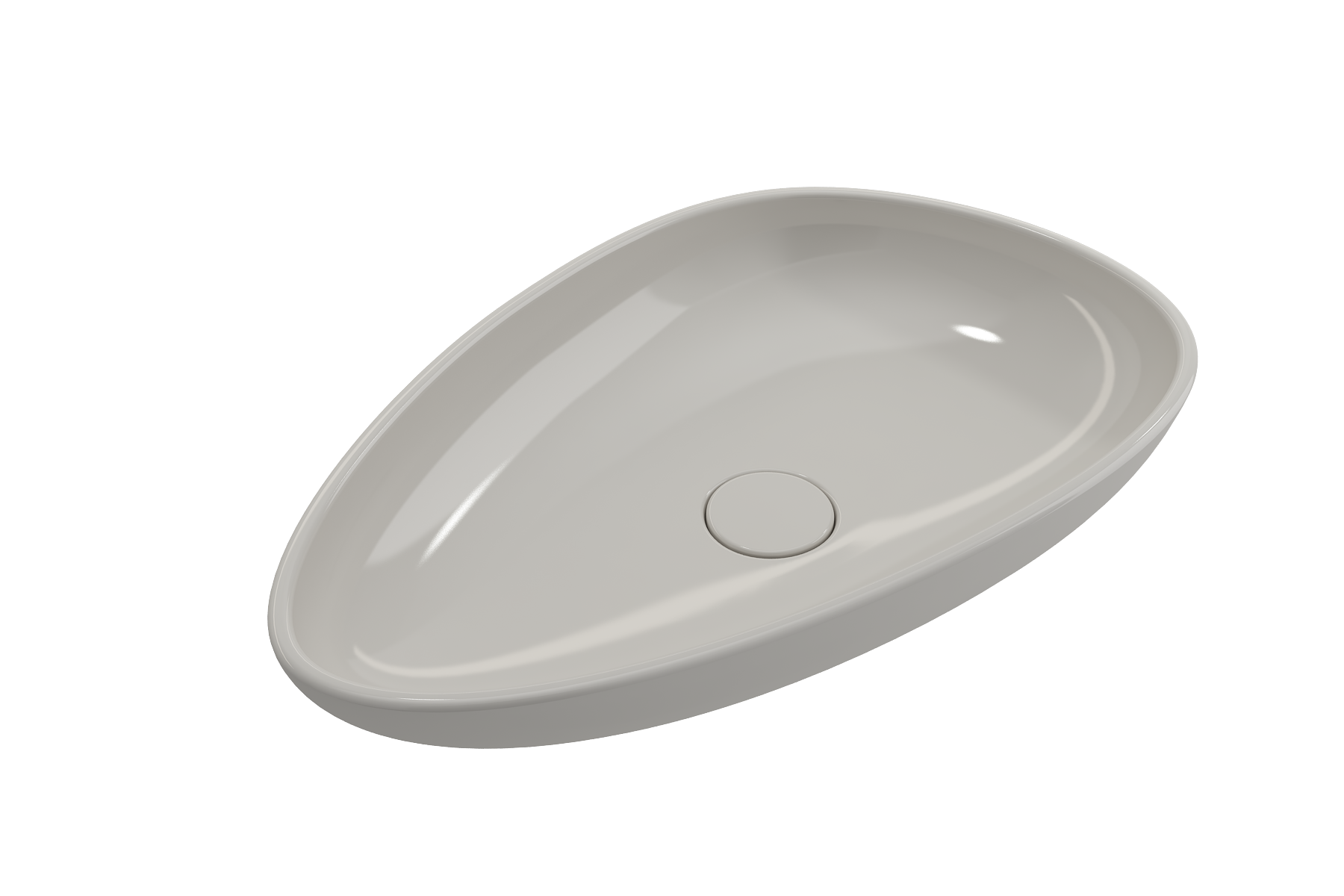 Etna Vessel Fireclay 23.25 in. with Matching Drain Cover 1114