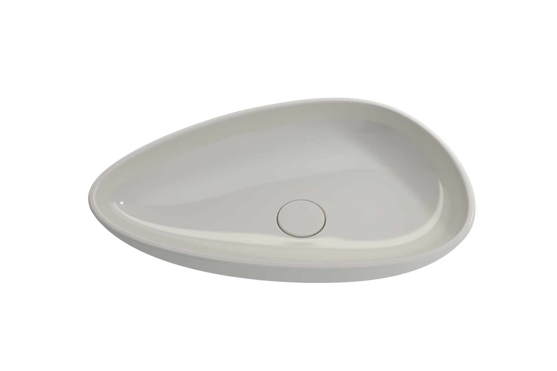 Etna Vessel Fireclay 23.25 in. with Matching Drain Cover 1114