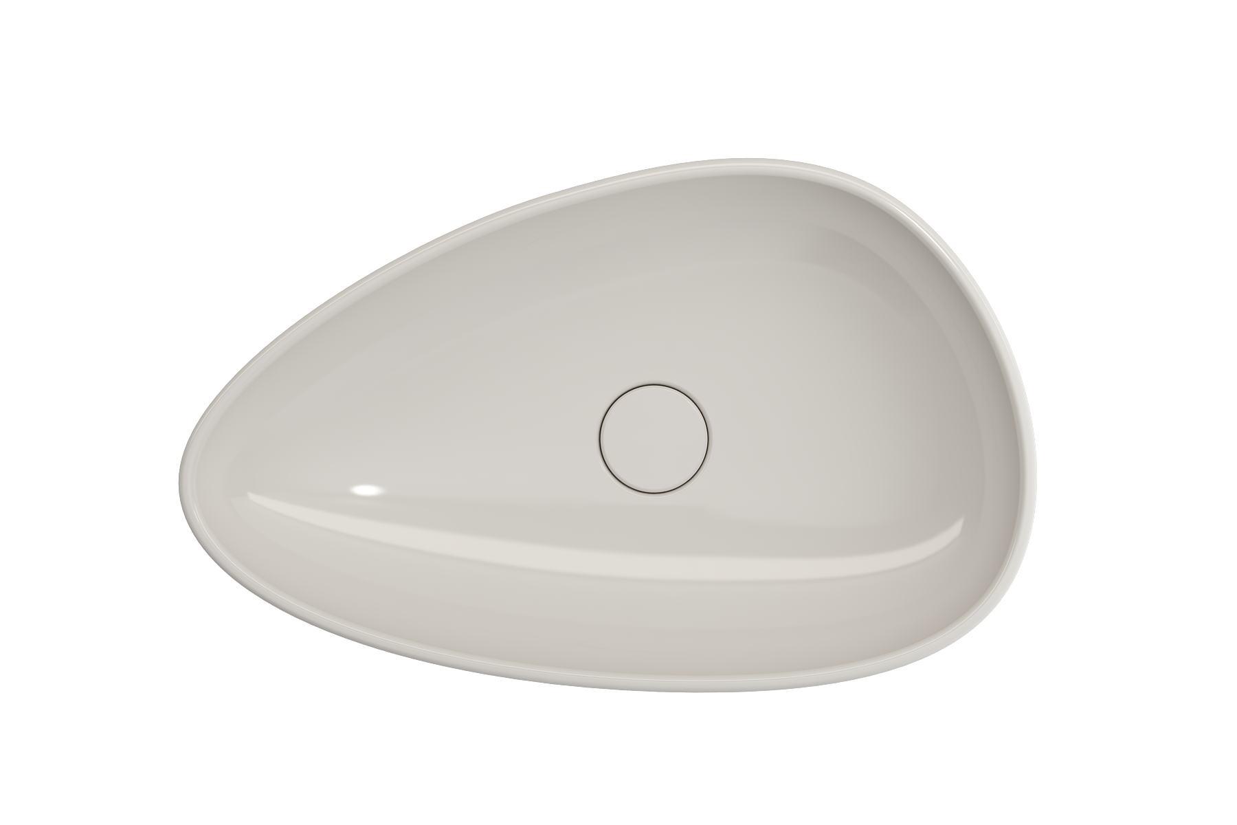 Etna Vessel Fireclay 23.25 in. with Matching Drain Cover 1114