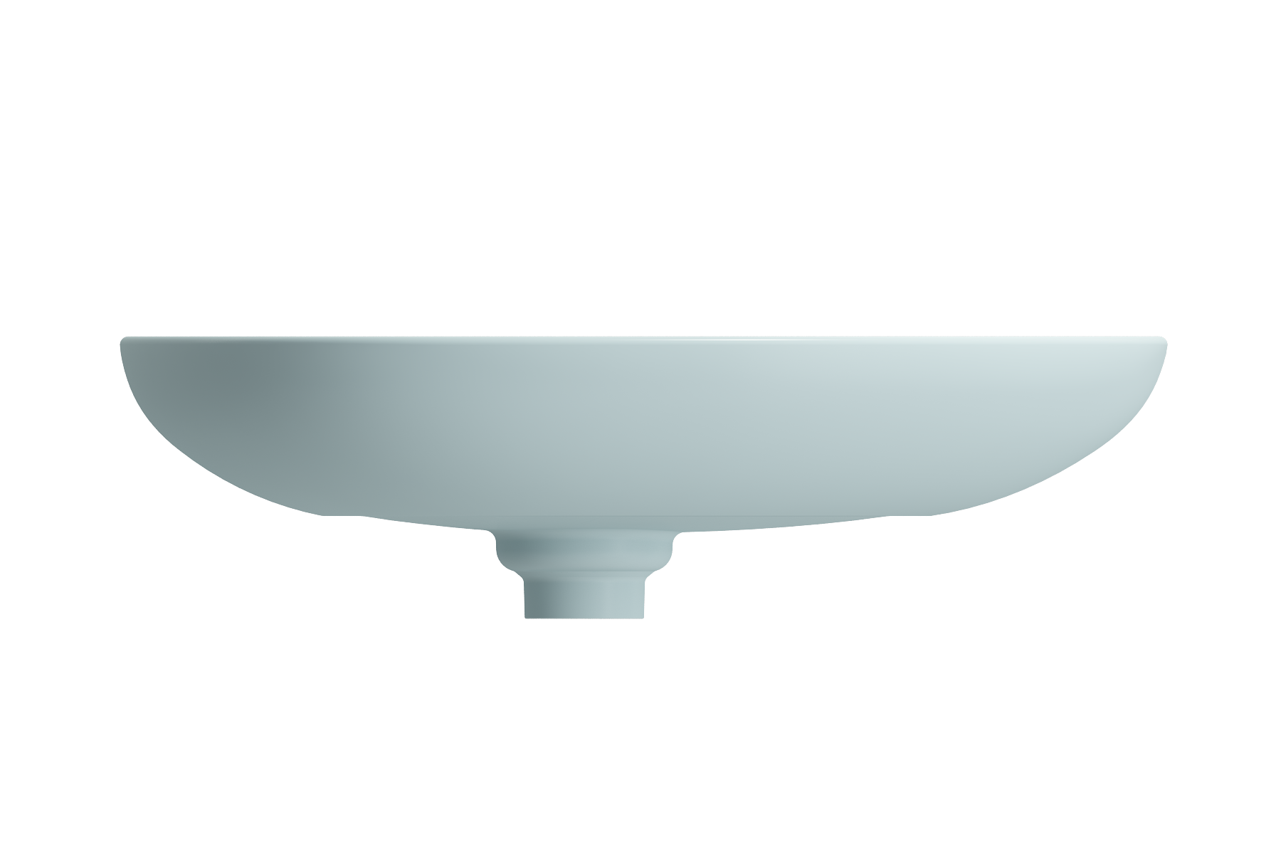 Etna Vessel Fireclay 23.25 in. with Matching Drain Cover 1114
