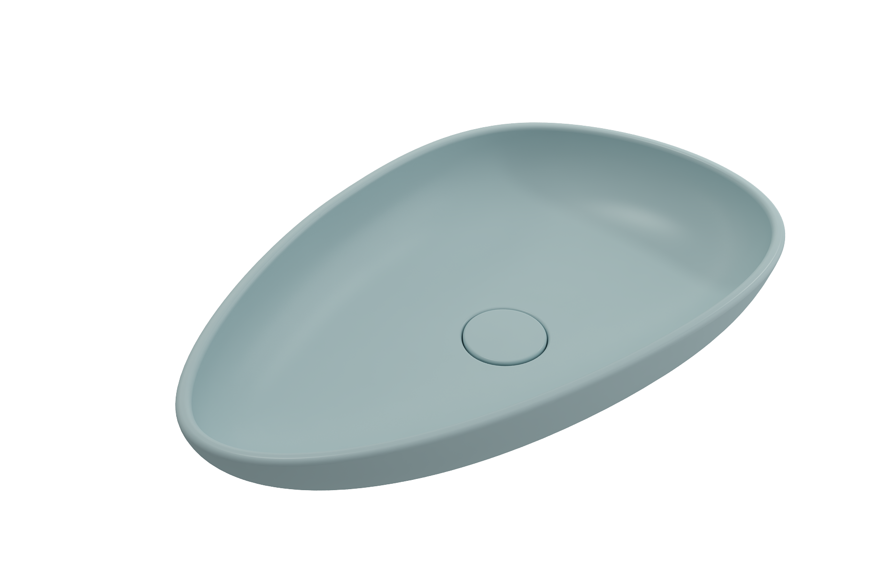 Etna Vessel Fireclay 23.25 in. with Matching Drain Cover 1114