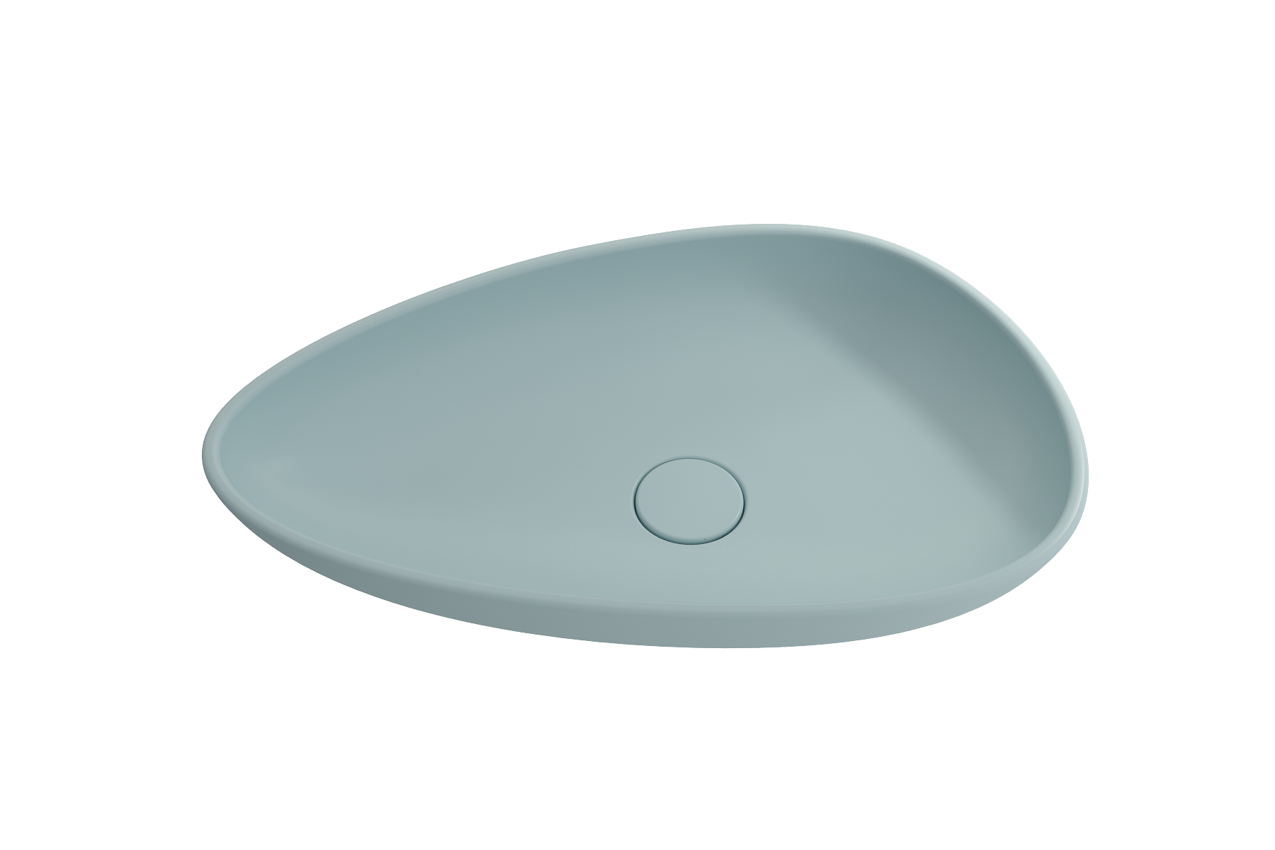 Etna Vessel Fireclay 23.25 in. with Matching Drain Cover 1114