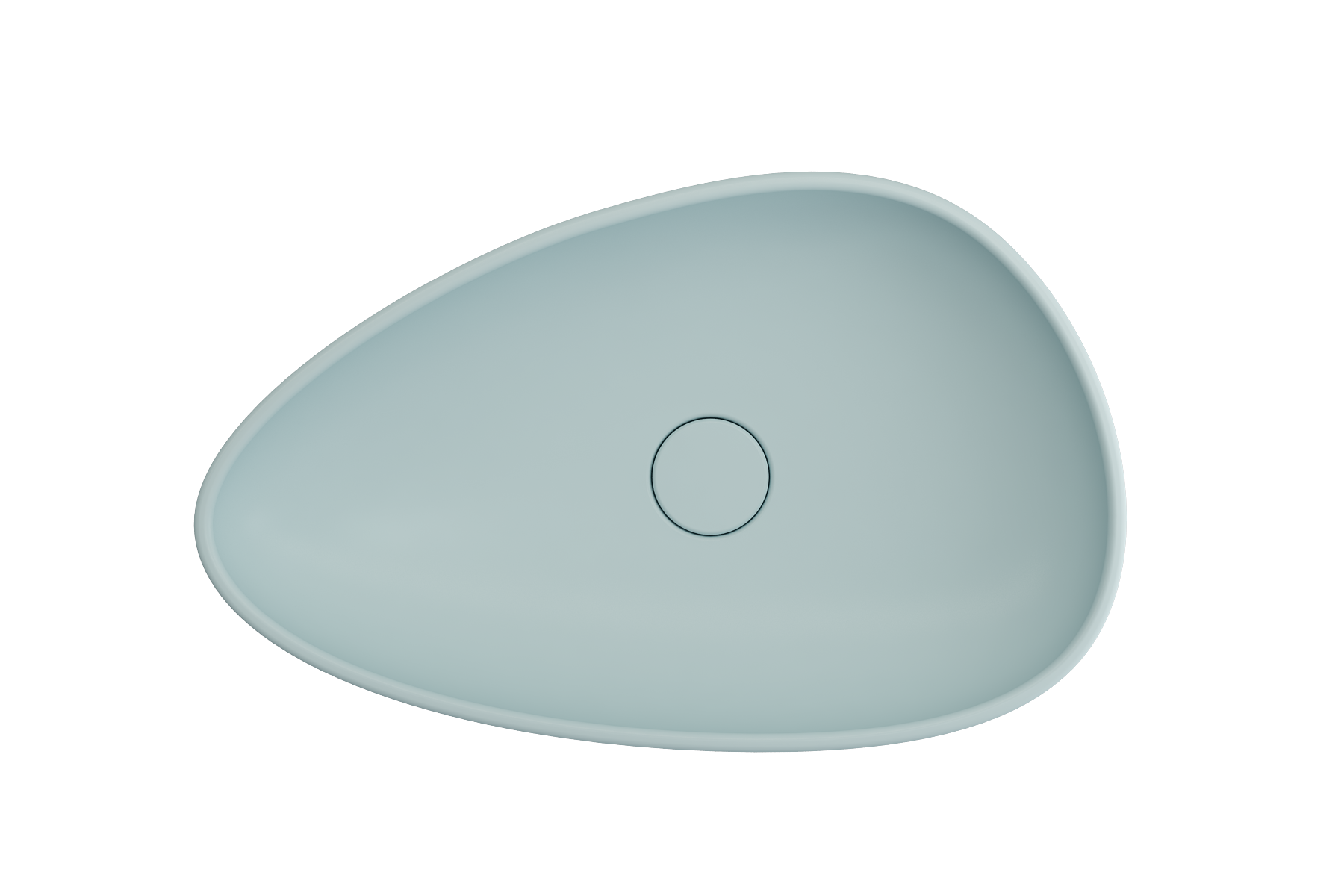 Etna Vessel Fireclay 23.25 in. with Matching Drain Cover 1114