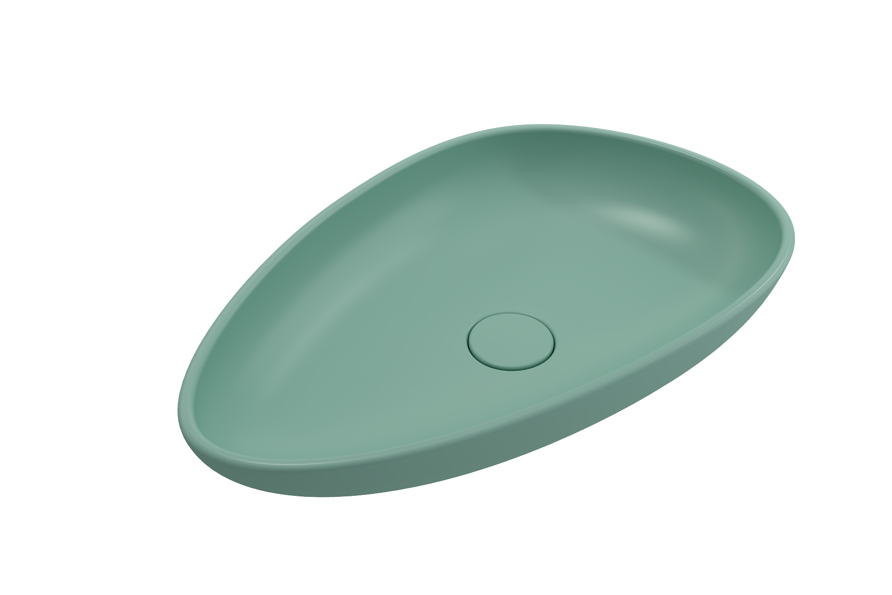 Etna Vessel Fireclay 23.25 in. with Matching Drain Cover 1114