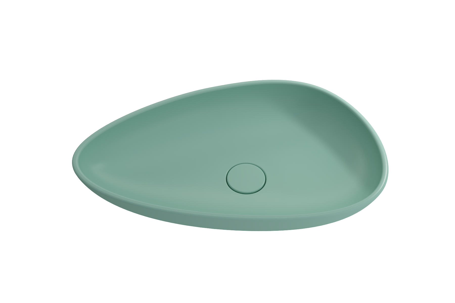 Etna Vessel Fireclay 23.25 in. with Matching Drain Cover 1114