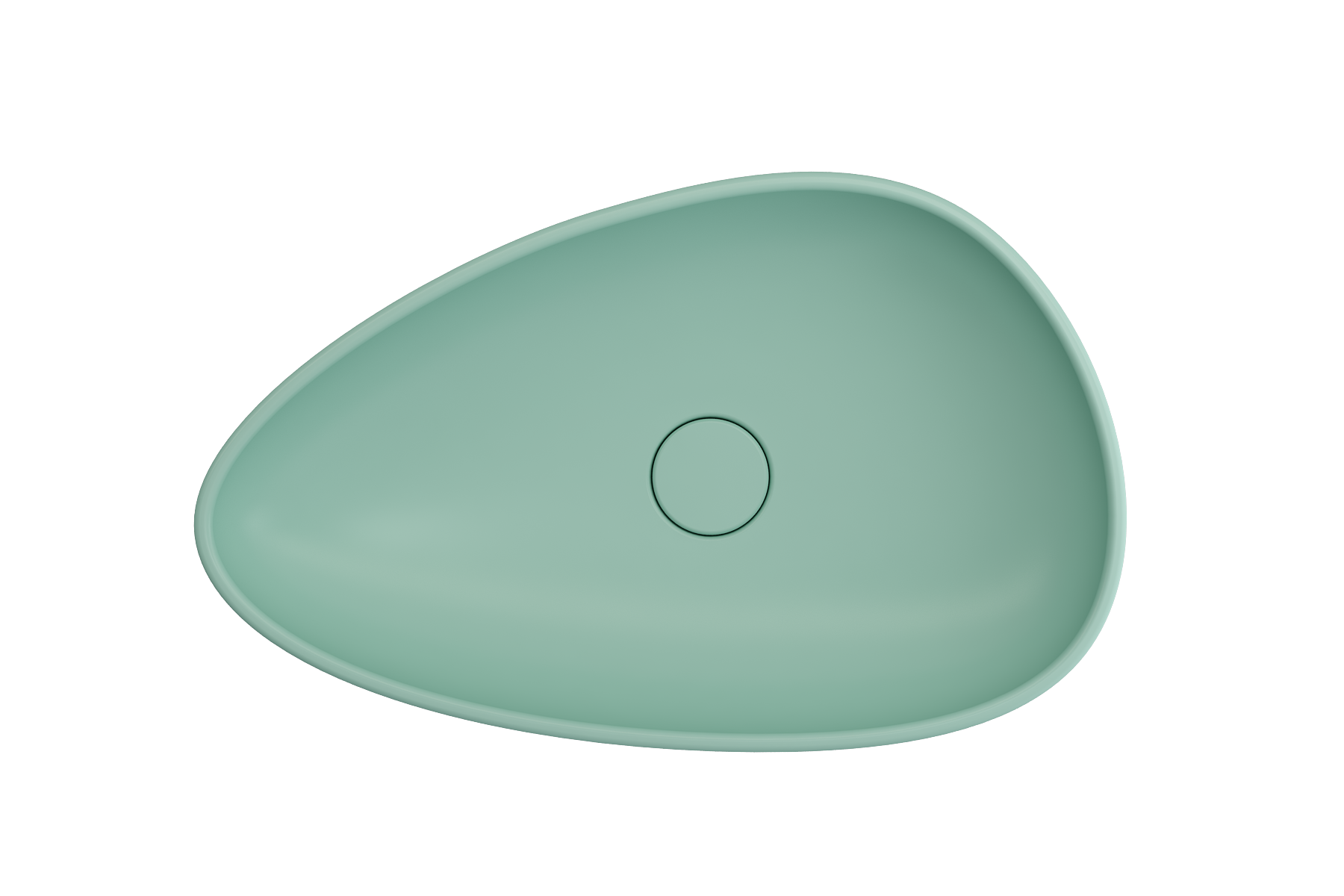 Etna Vessel Fireclay 23.25 in. with Matching Drain Cover 1114