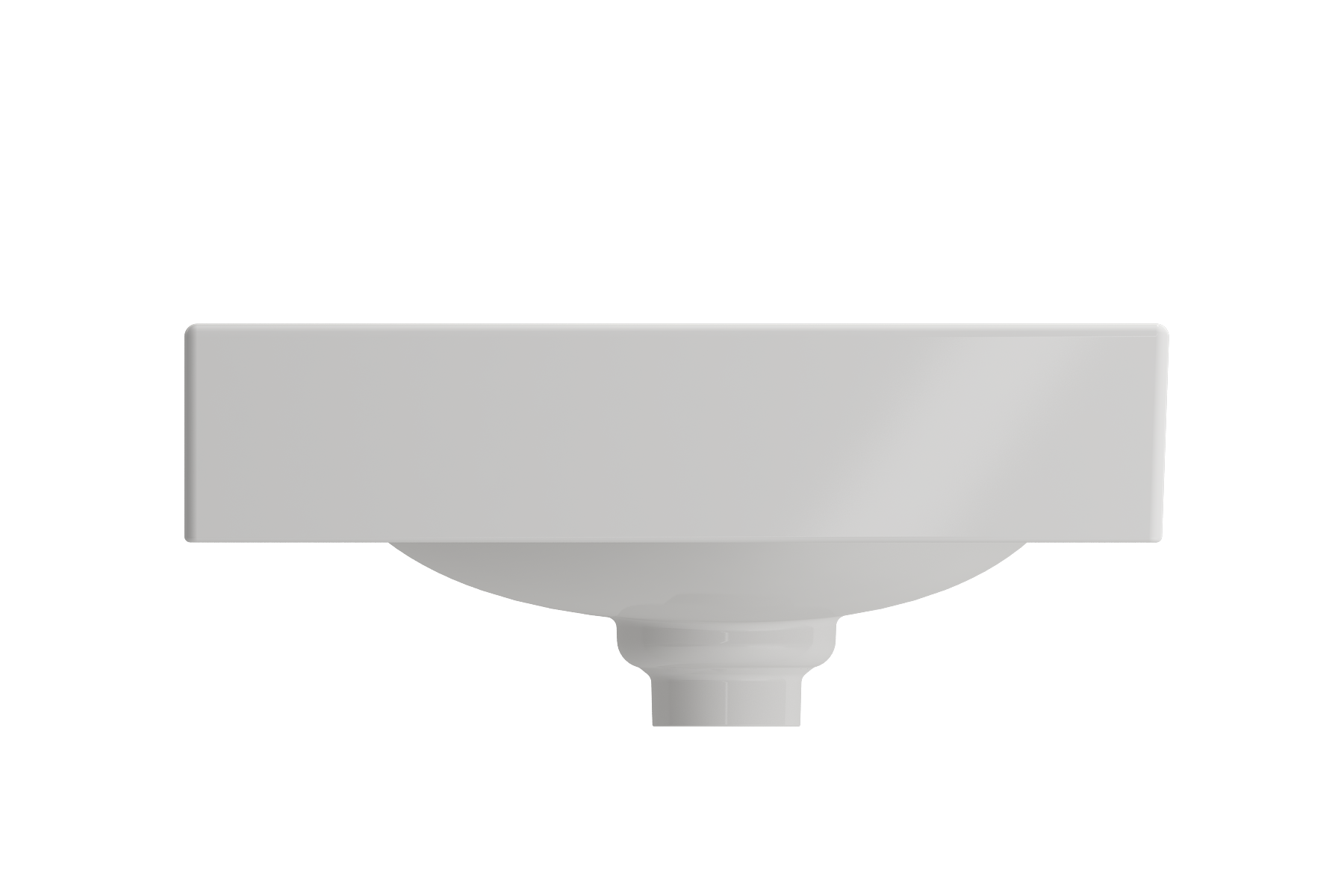 Etna Wall-Mounted Sink Fireclay 35.5 in. with Matching Drain Cover 1115