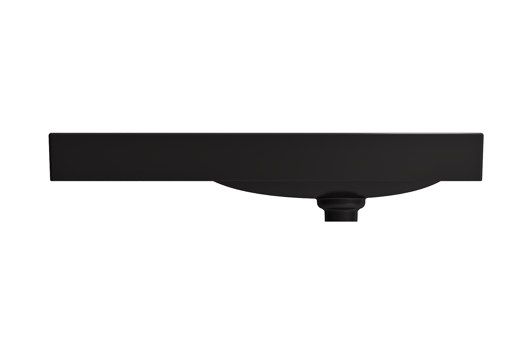 Etna Wall-Mounted Sink Fireclay 35.5 in. with Matching Drain Cover 1115