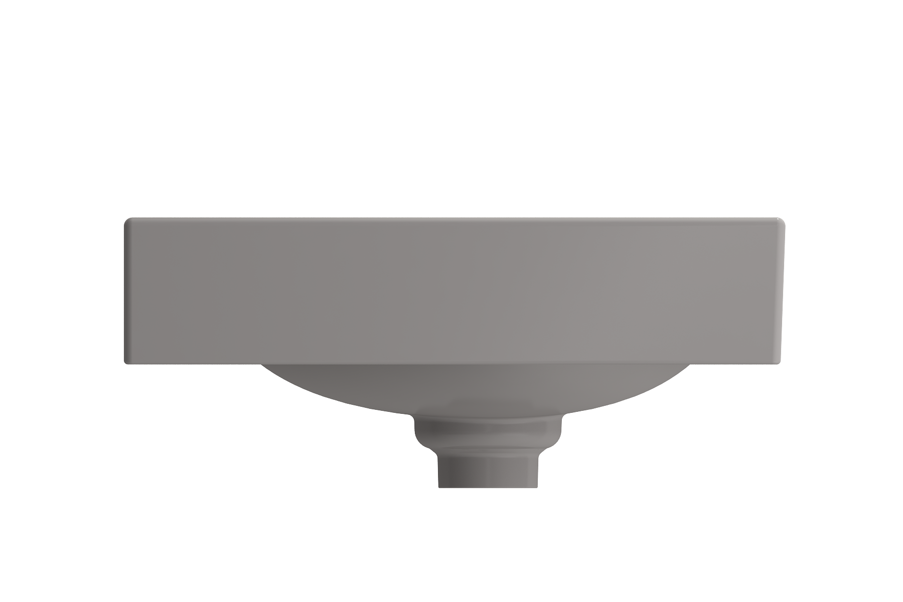 Etna Wall-Mounted Sink Fireclay 35.5 in. with Matching Drain Cover 1115