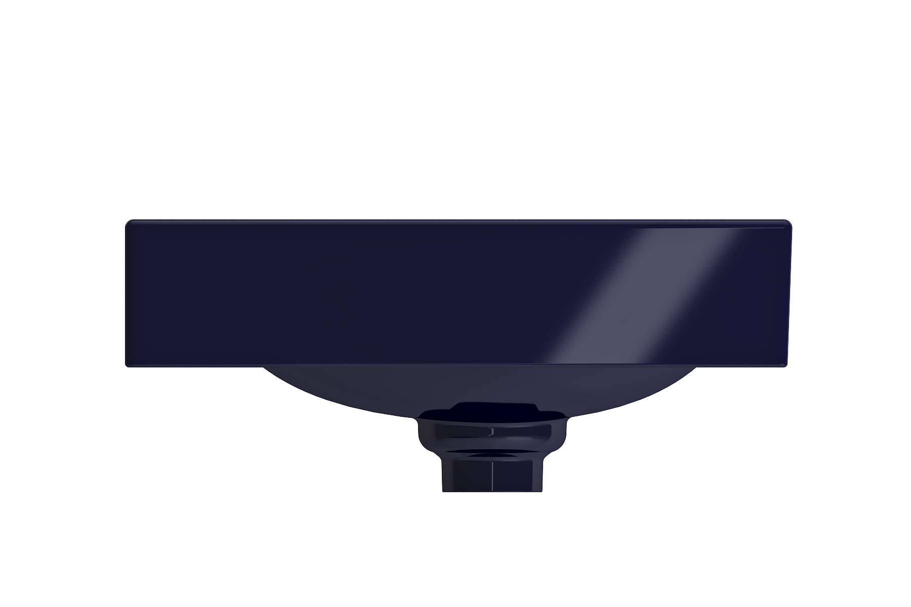 Etna Wall-Mounted Sink Fireclay 35.5 in. with Matching Drain Cover 1115