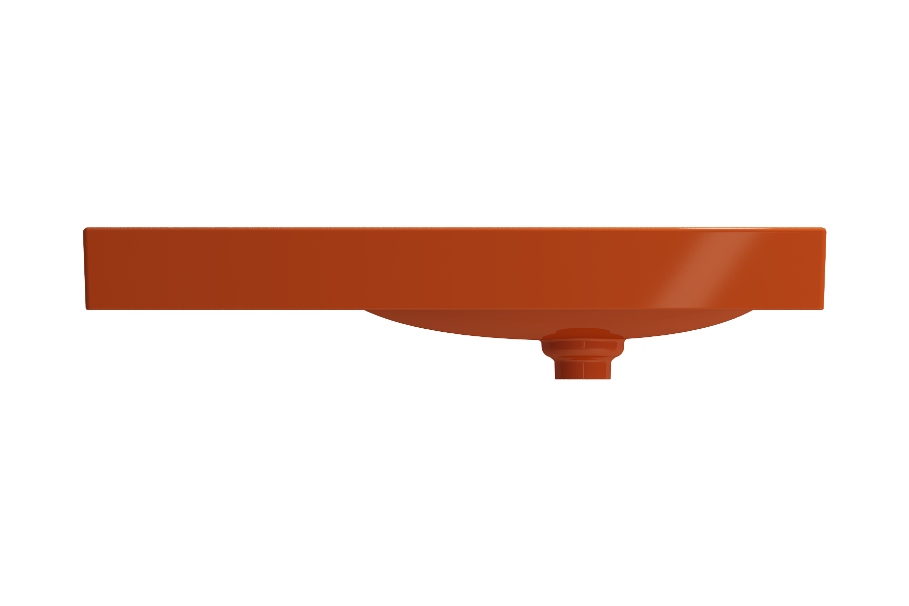 Etna Wall-Mounted Sink Fireclay 35.5 in. with Matching Drain Cover 1115