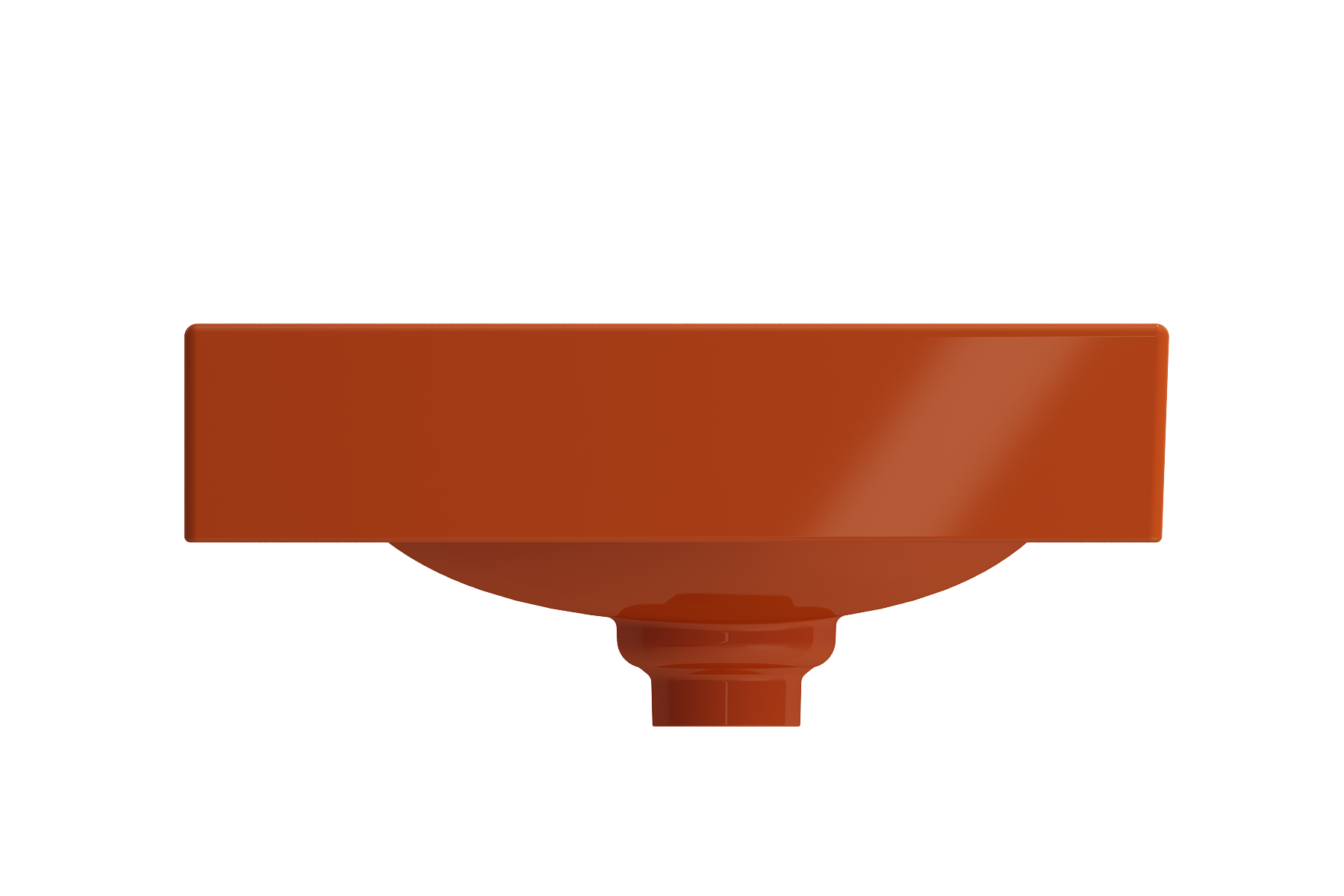 Etna Wall-Mounted Sink Fireclay 35.5 in. with Matching Drain Cover 1115