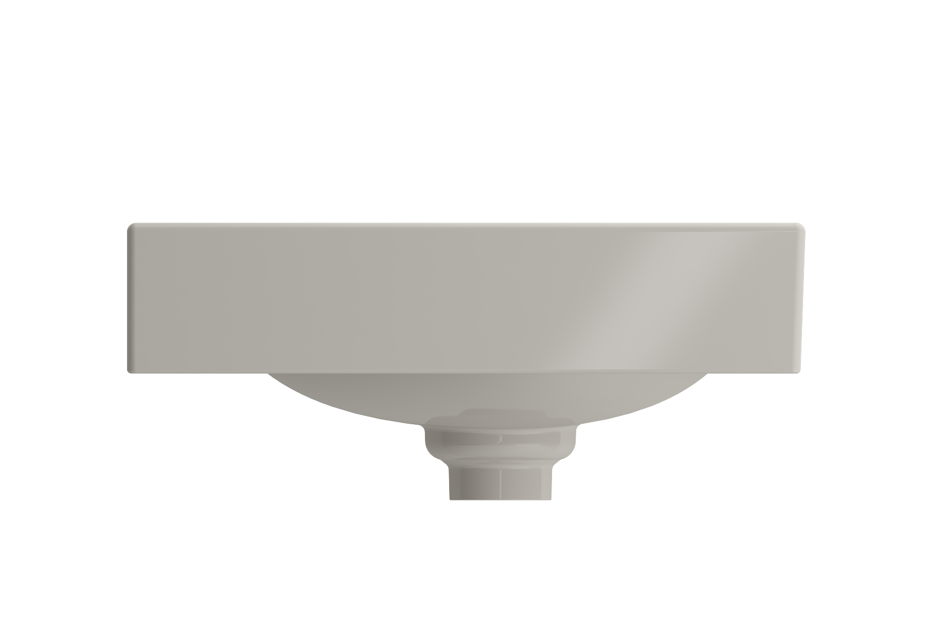 Etna Wall-Mounted Sink Fireclay 35.5 in. with Matching Drain Cover 1115
