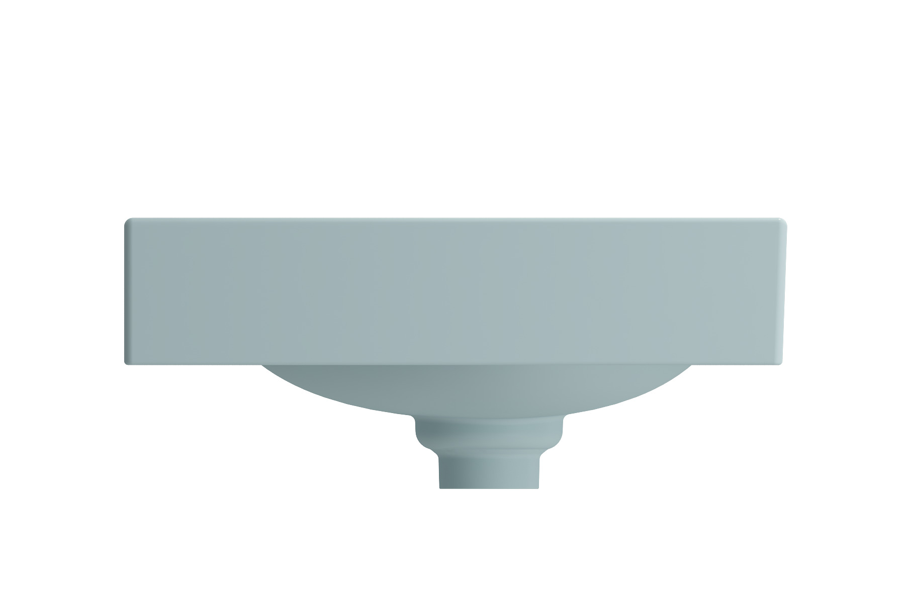 Etna Wall-Mounted Sink Fireclay 35.5 in. with Matching Drain Cover 1115
