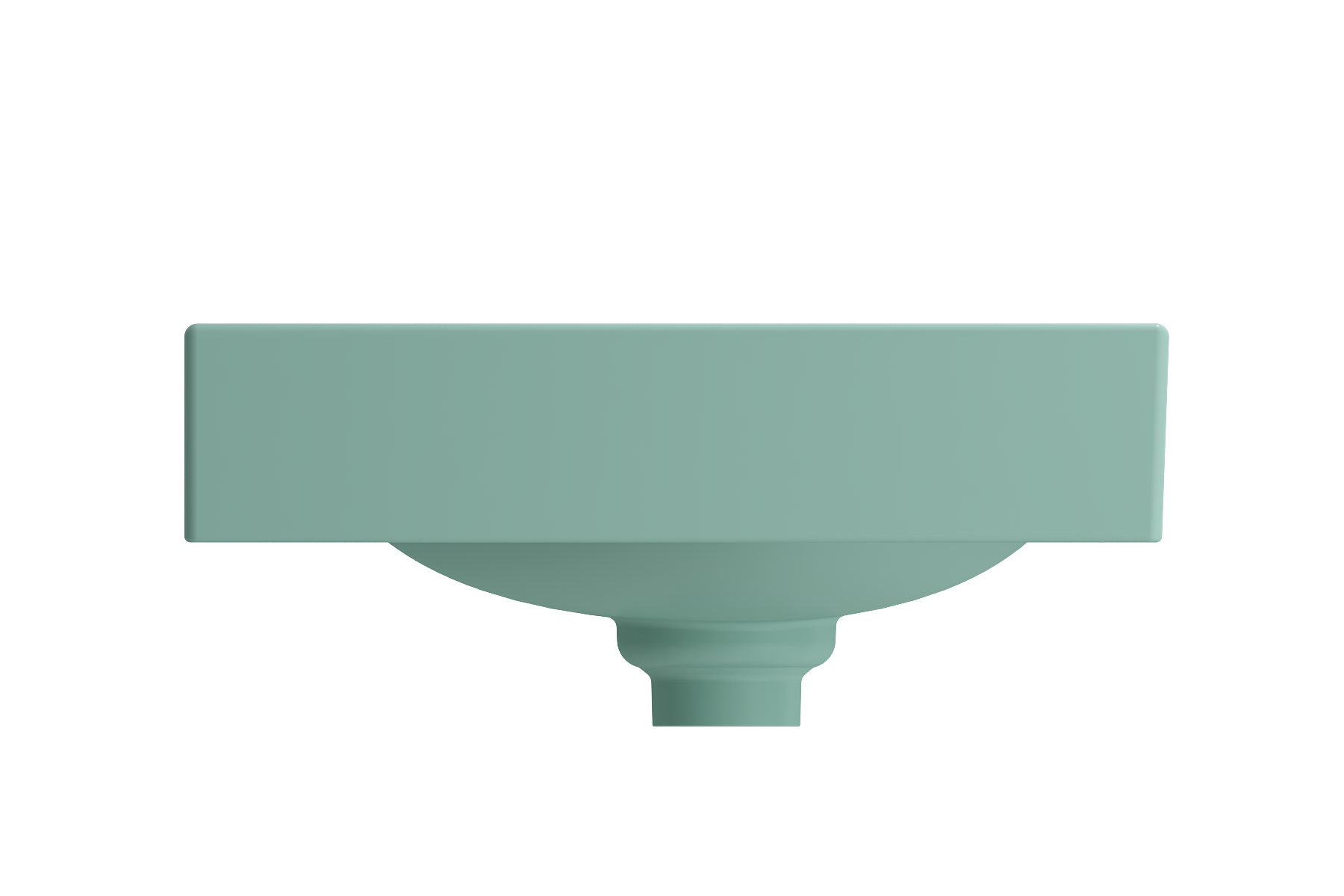 Etna Wall-Mounted Sink Fireclay 35.5 in. with Matching Drain Cover 1115