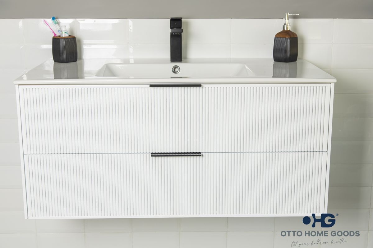 Sorrento 36" White Bathroom Cabinet