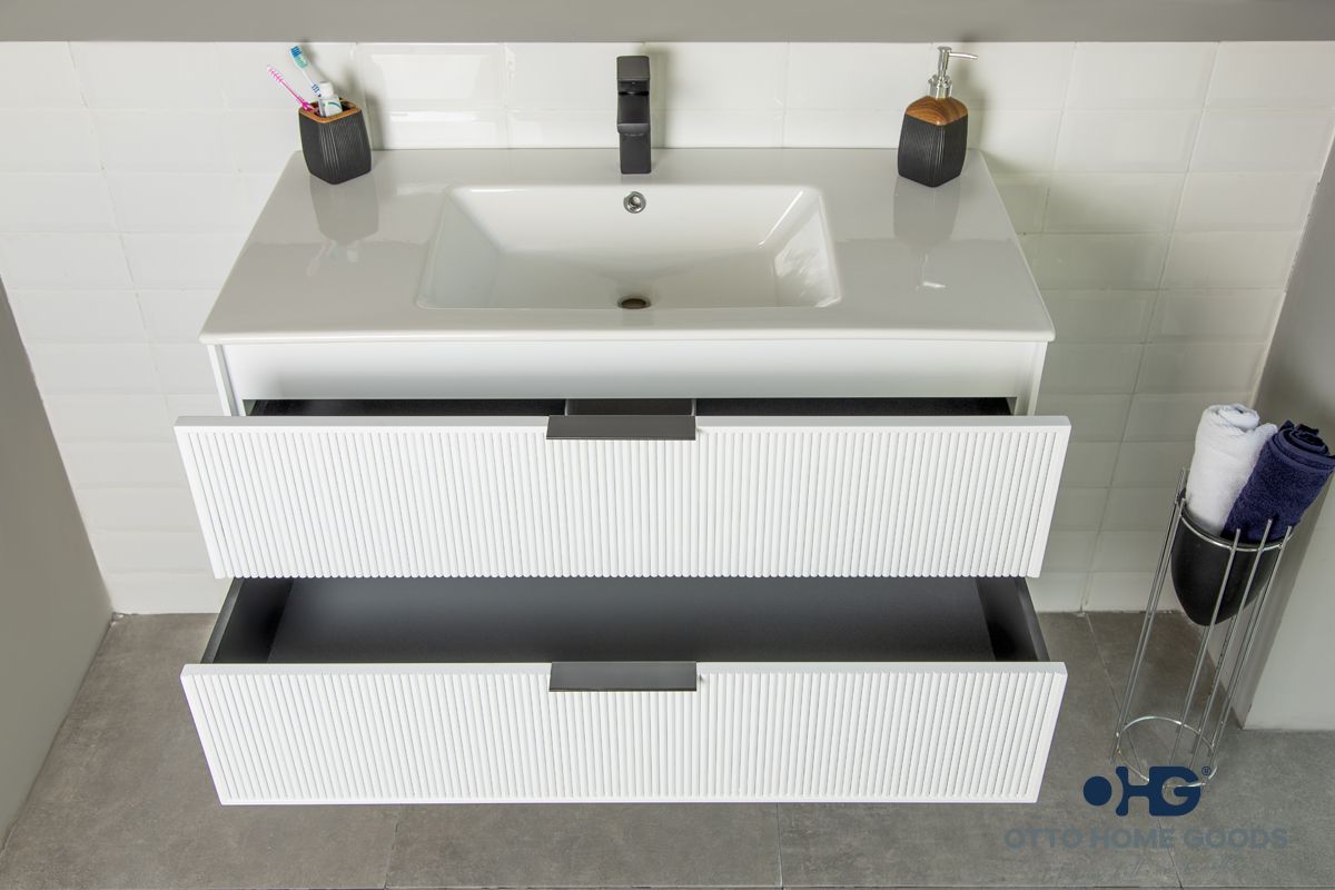 Sorrento 36" White Bathroom Cabinet