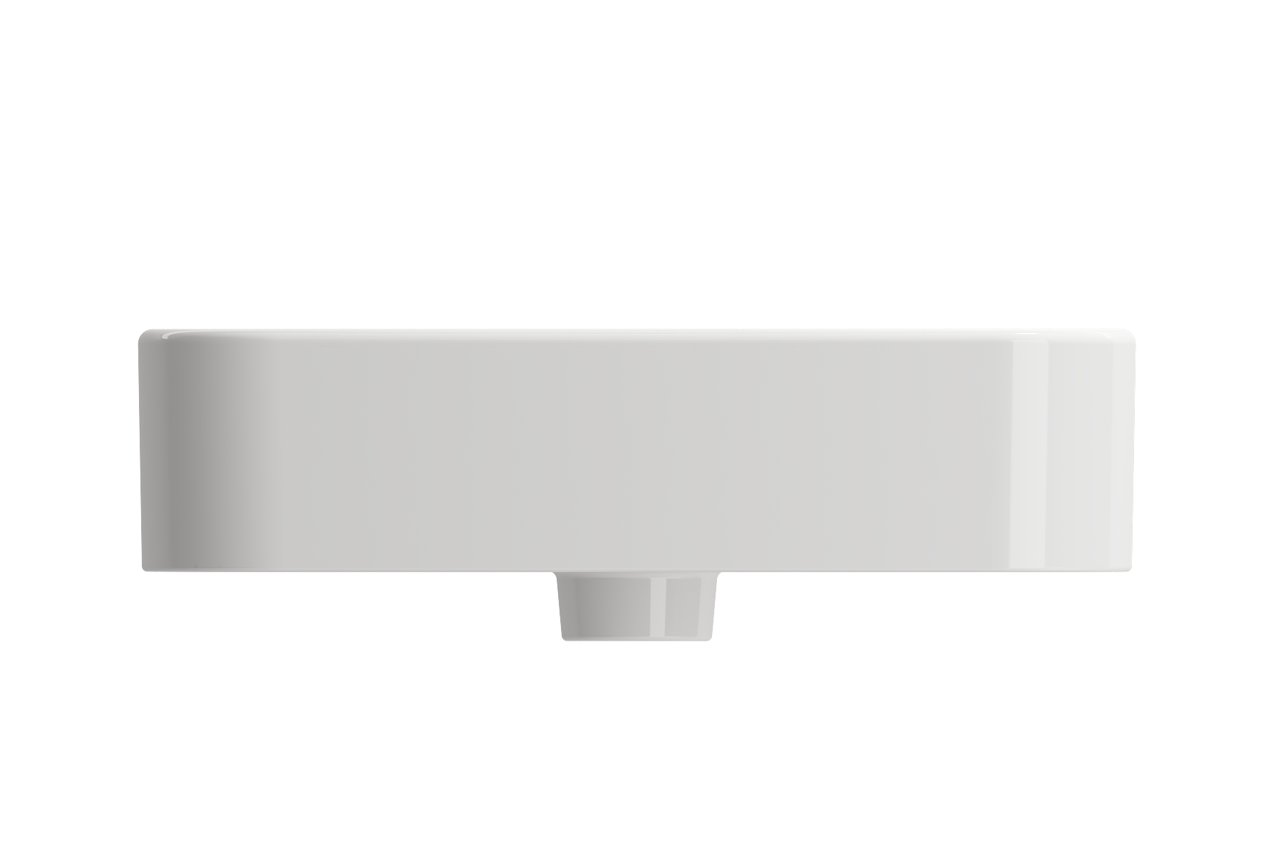 Parma Wall-Mounted Sink Fireclay 19.75 in. 1-Hole with Overflow 1122
