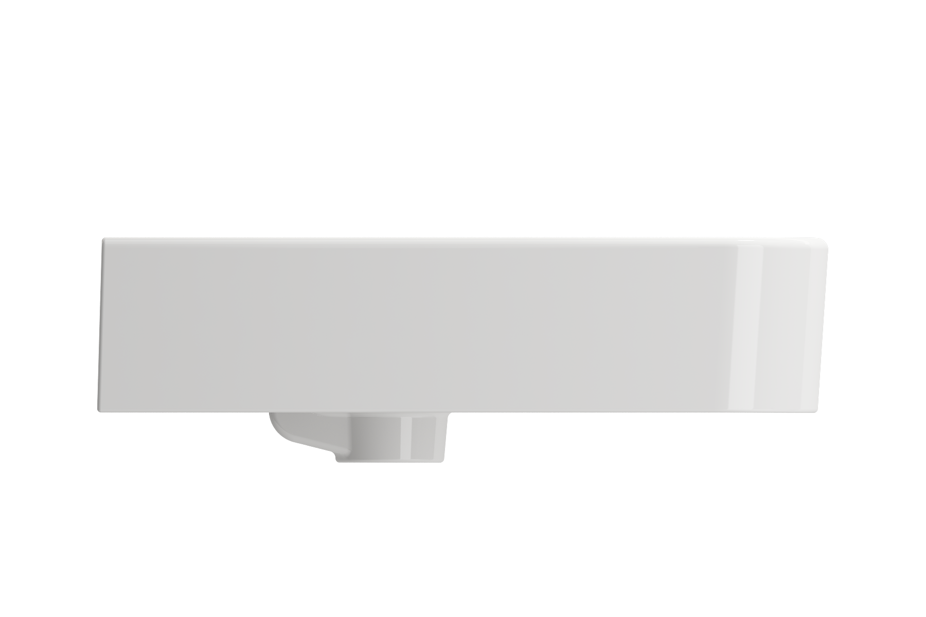 Parma Wall-Mounted Sink Fireclay 19.75 in. 1-Hole with Overflow 1122
