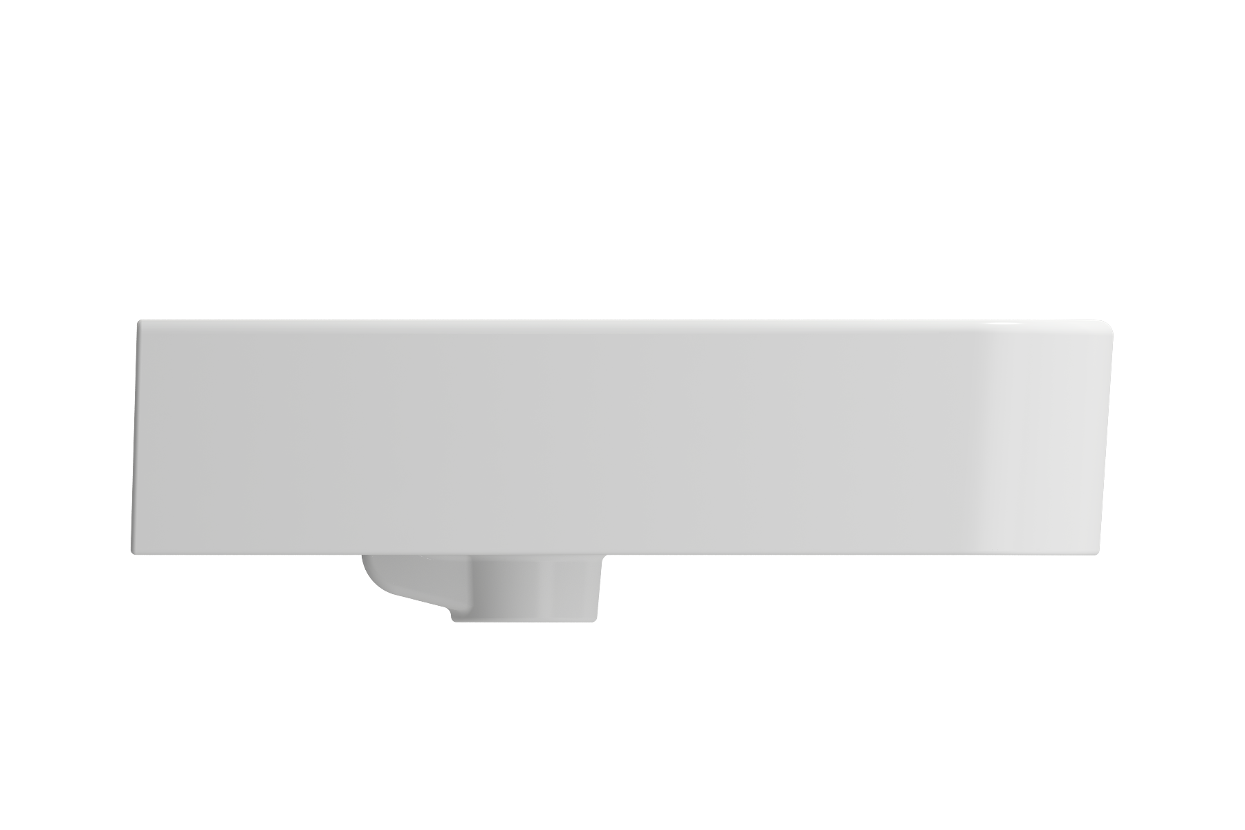 Parma Wall-Mounted Sink Fireclay 19.75 in. 1-Hole with Overflow 1122