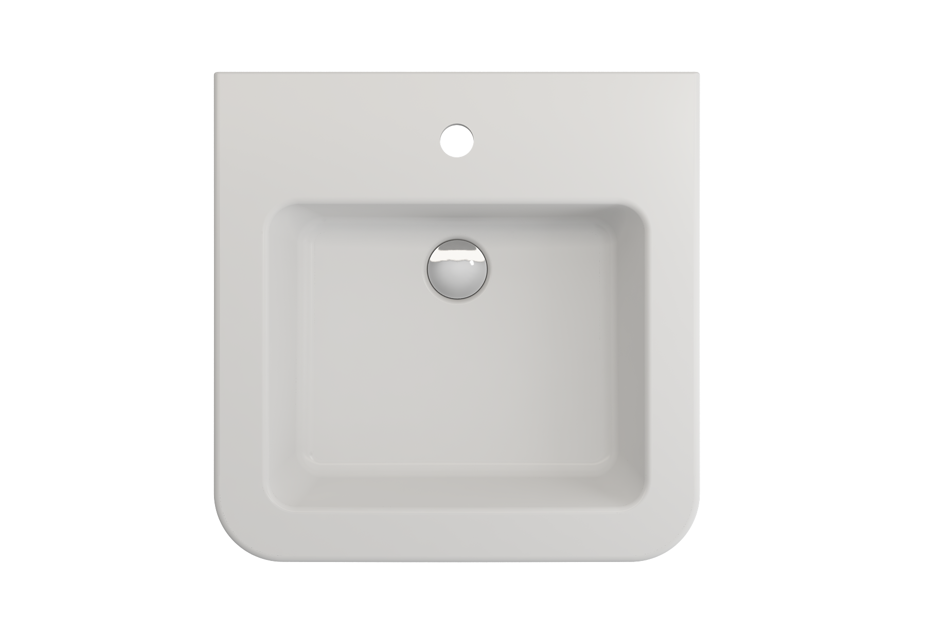 Parma Wall-Mounted Sink Fireclay 19.75 in. 1-Hole with Overflow 1122