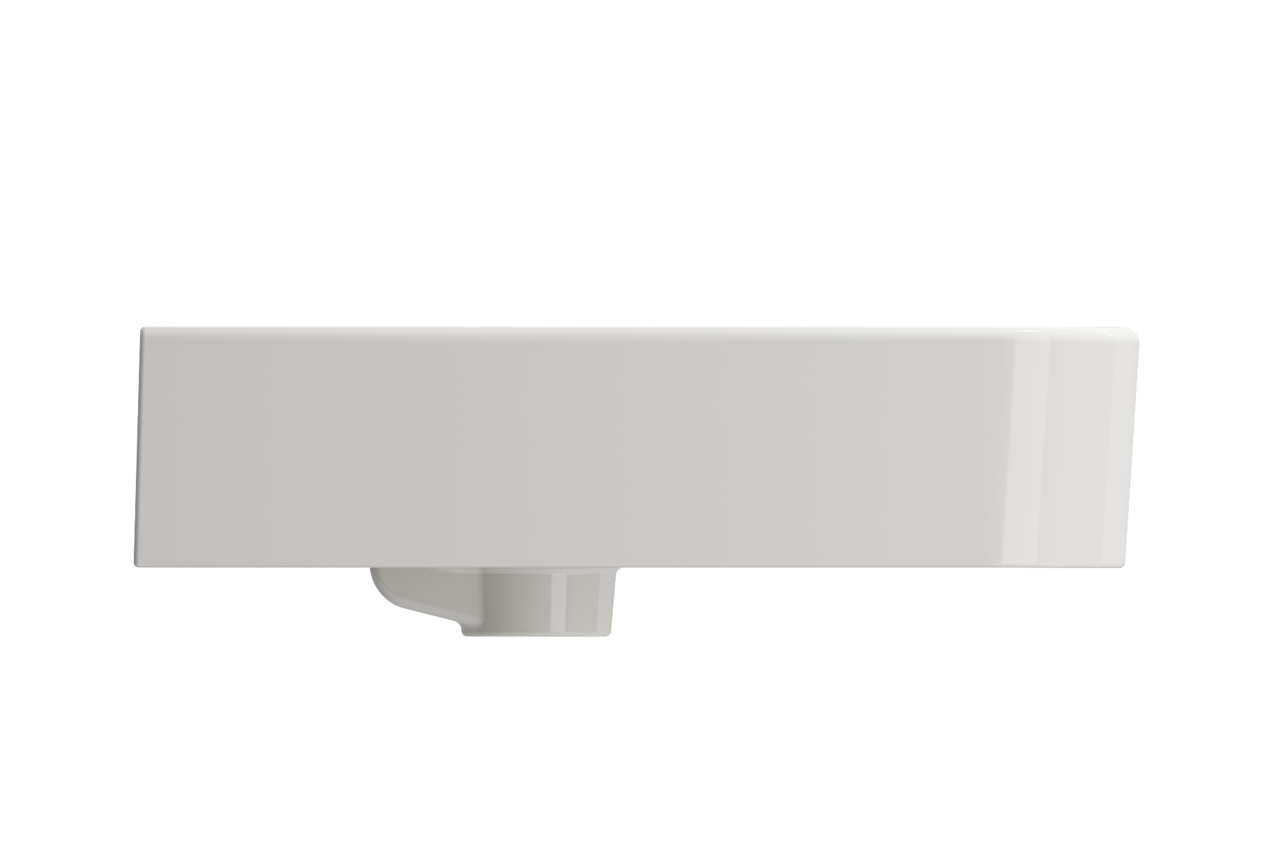 Parma Wall-Mounted Sink Fireclay 19.75 in. 1-Hole with Overflow 1122