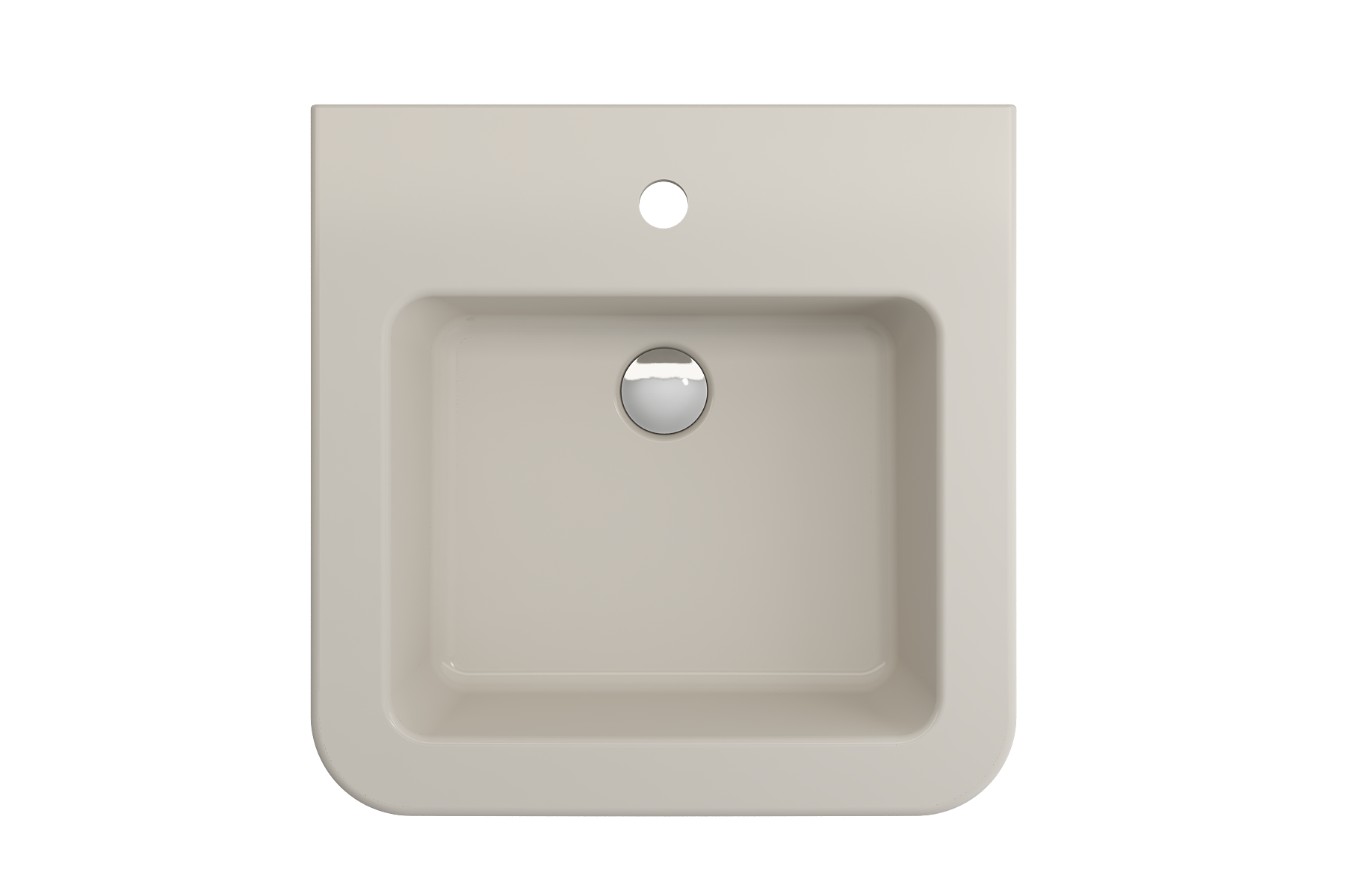Parma Wall-Mounted Sink Fireclay 19.75 in. 1-Hole with Overflow 1122