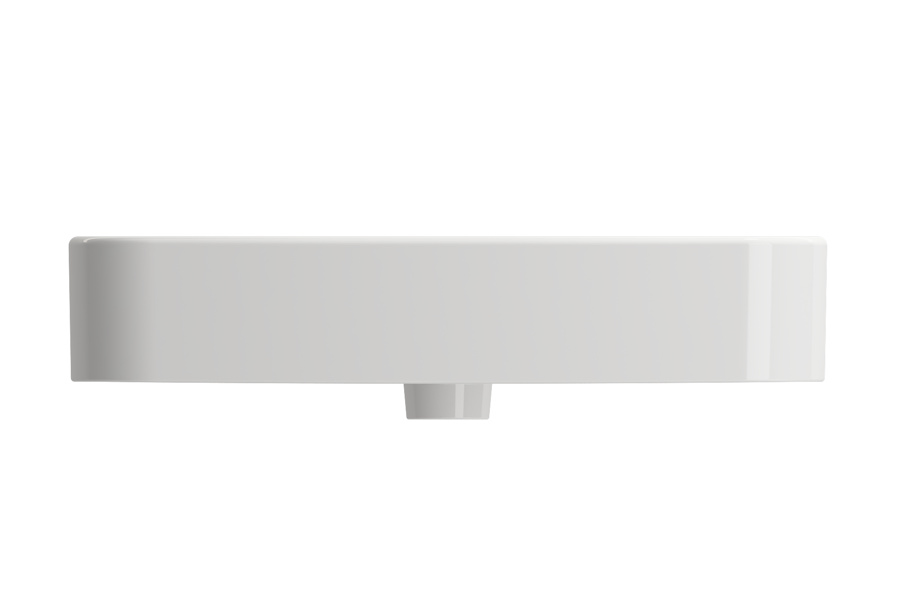 Parma Wall-Mounted Sink Fireclay 25.5 in. 1-Hole with Overflow 1123